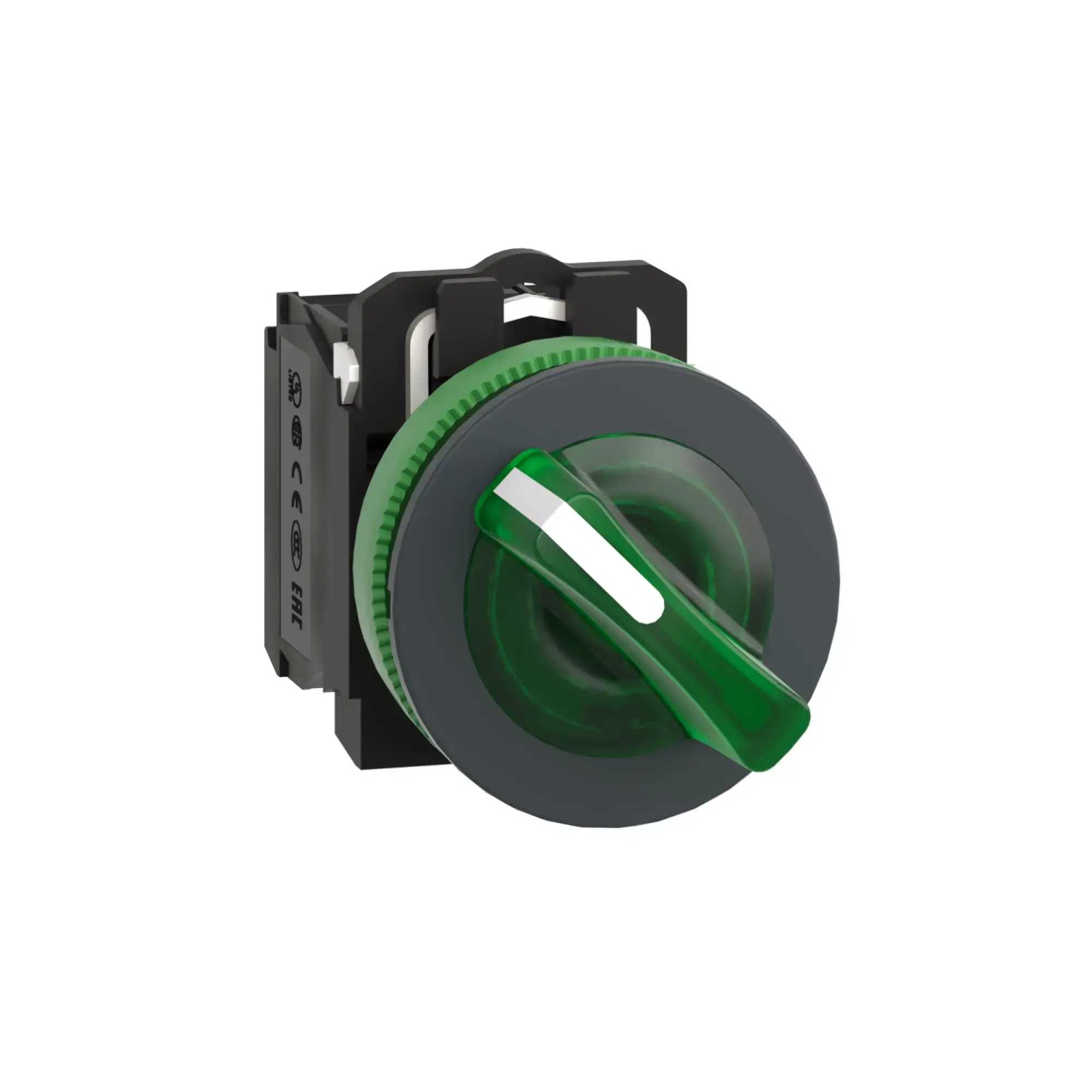 Schneider Electric XB5FK123M5 Illuminated Selector Switch, Harmony XB5F, Plastic, Green, 30mm, Universal LED, 2 Positions, 1 NC + 1 NO, 230-240V AC (img_001) Schneider Electric XB5FK123M5 Illuminated Selector Switch, Harmony XB5F, Plastic, Green, 30mm, Universal LED, 2 Positions, 1 NC + 1 NO, 230-240V AC (img_001)