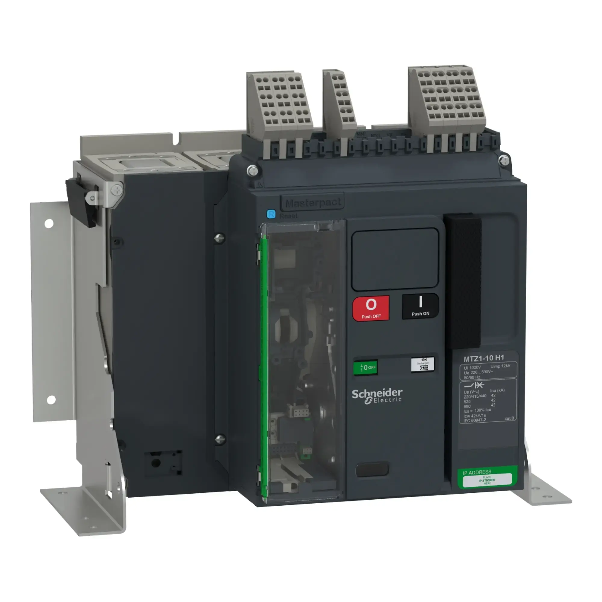 Schneider Electric LV947135 MasterPacT MTZ1 10 1000A H1 42kA/440VAC (Icu) 4P Grundschalter Festeinbau für MicroLogic Active (img_002) Schneider Electric LV947135 MasterPacT MTZ1 10 1000A H1 42kA/440VAC (Icu) 4P Grundschalter Festeinbau für MicroLogic Active (img_002)