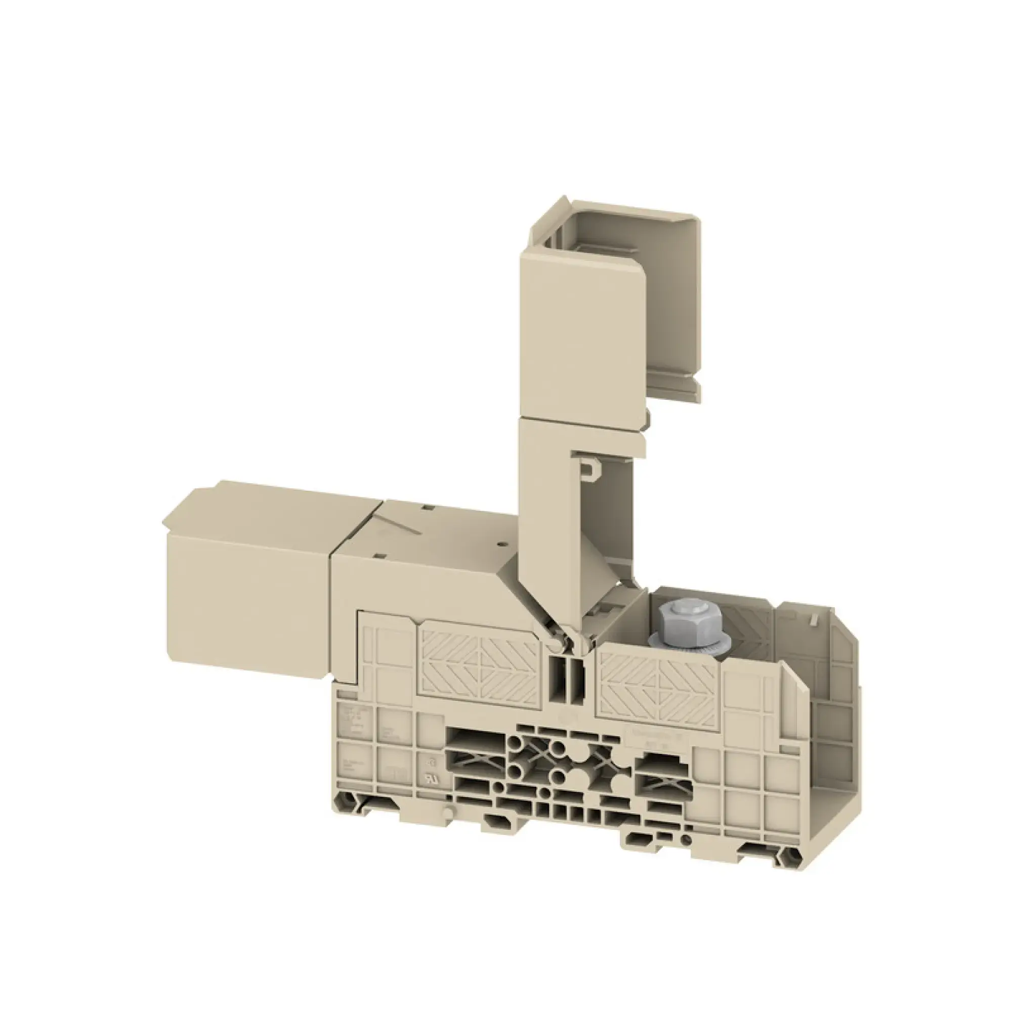 Weidmüller 1029600000 Stud terminal, Threaded stud connection, dark beige, 185 mm², 353 A, 1000 V, Number of connections: 2, Number of levels: 1, TS 35, V-0, Wemid (img_001) Weidmüller 1029600000 Stud terminal, Threaded stud connection, dark beige, 185 mm², 353 A, 1000 V, Number of connections: 2, Number of levels: 1, TS 35, V-0, Wemid (img_001)