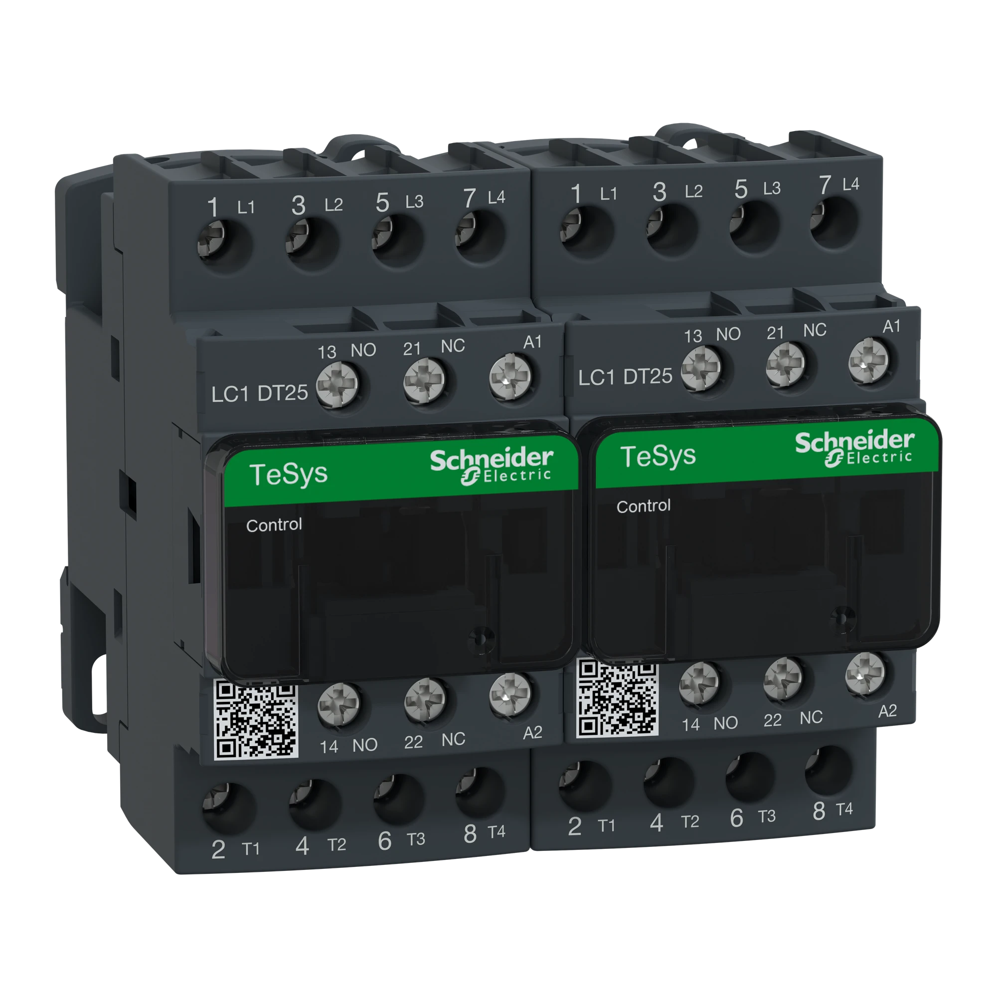 Schneider Electric LC2DT25F7 Reversing Contactor Combination, 4p, 25A/AC1, Coil 110V 50/60Hz (img_001) Schneider Electric LC2DT25F7 Reversing Contactor Combination, 4p, 25A/AC1, Coil 110V 50/60Hz (img_001)