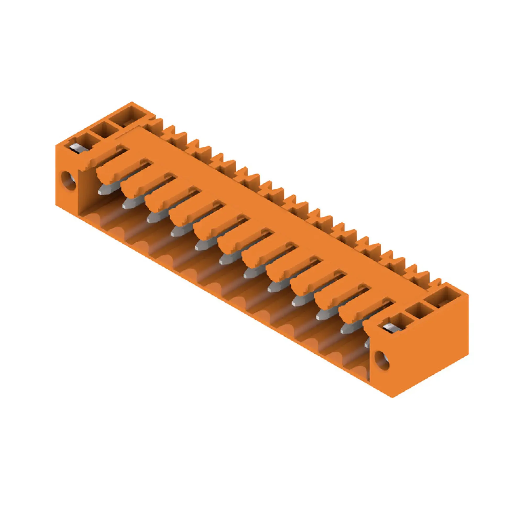 Weidmüller 1607140000 PCB connector (board connection), 160 V, 17 A, Pitch in mm: 3.50, Number of poles: 12, THT solder connection, Box (img_001)