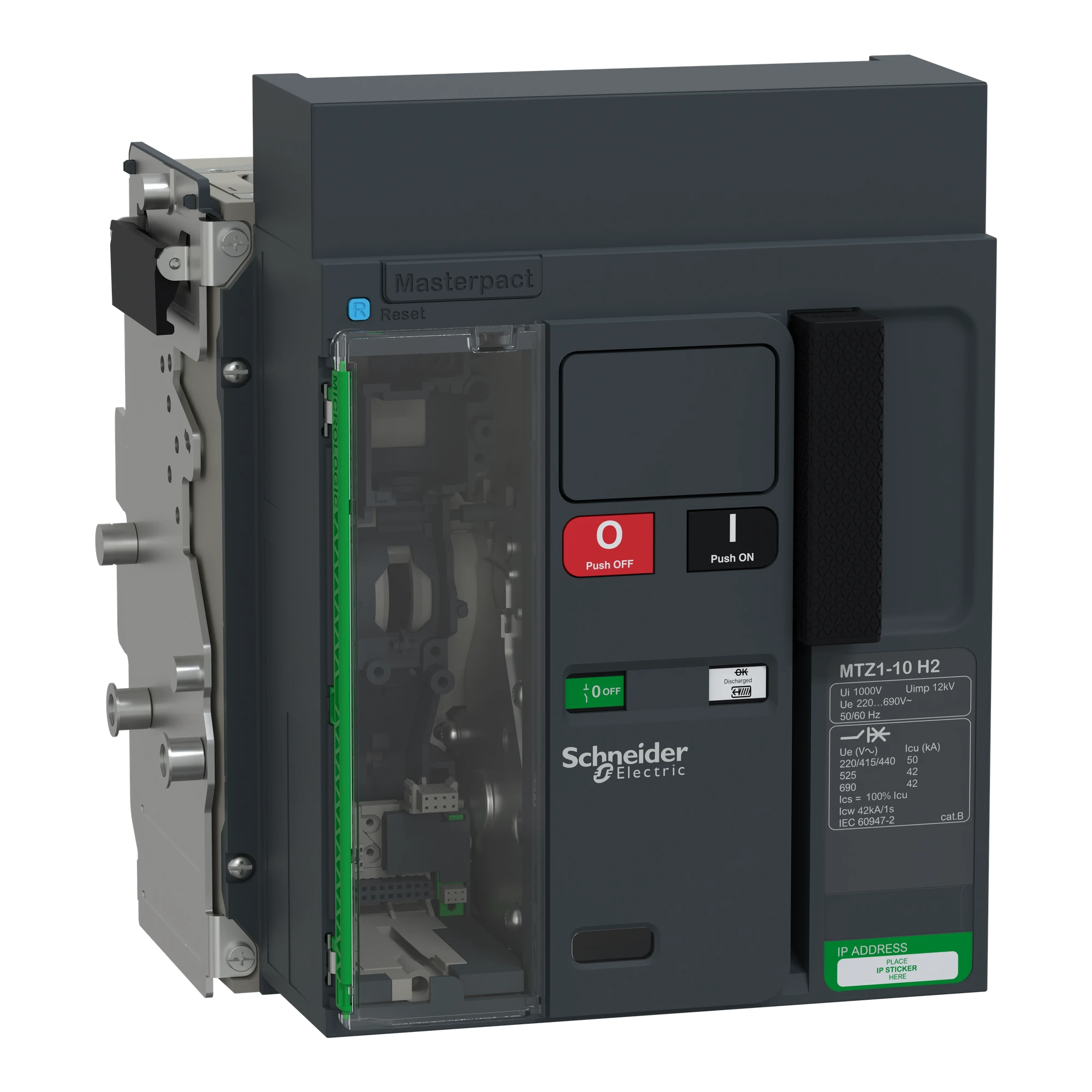 Schneider Electric LV947221 MasterPacT MTZ1 10 1000A H2 50kA/440VAC (Icu) 3P Grundschalter Einschub für MicroLogic Active (img_001) Schneider Electric LV947221 MasterPacT MTZ1 10 1000A H2 50kA/440VAC (Icu) 3P Grundschalter Einschub für MicroLogic Active (img_001)