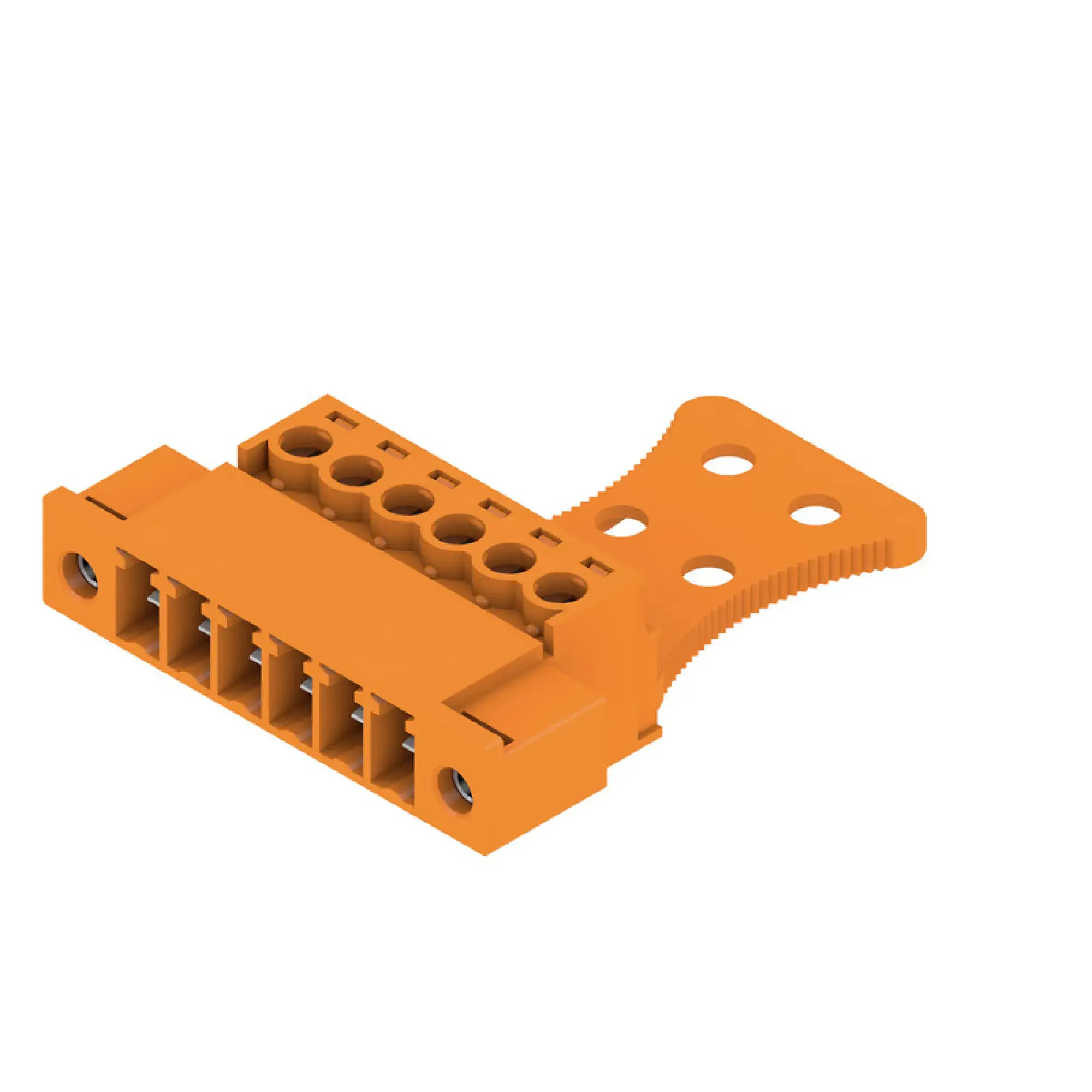 Weidmüller 1237140000 PCB connector (wire connection), 160 V, 17.5 A, Pitch in mm: 3.81, 1.5 mm², Number of poles: 6, Clamping yoke connection, Box (img_001)