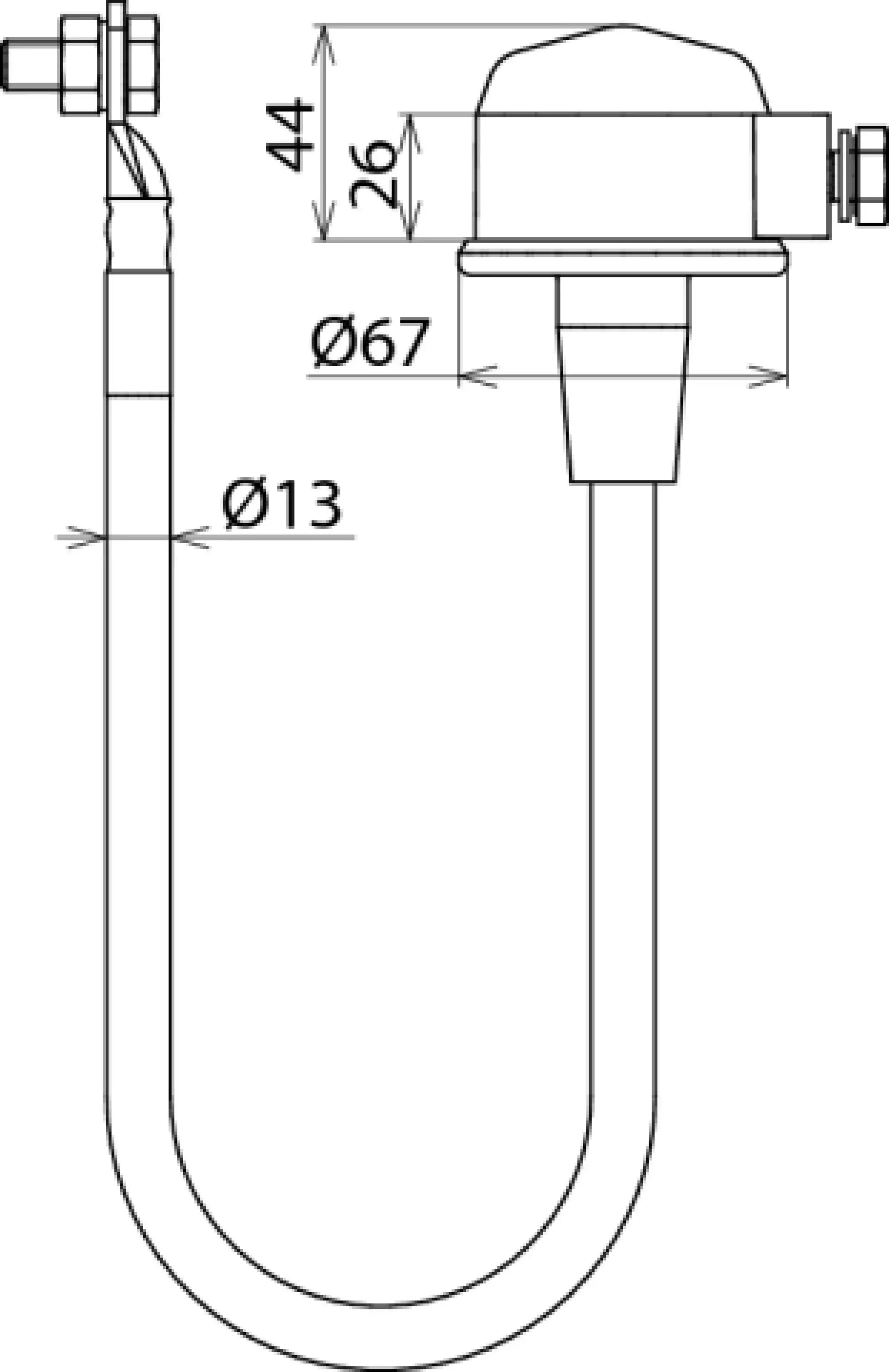 Dehn 923062 Isolating spark gap for Ex area w. connecting cable Cu 25mm² L 300 mm (img_004)