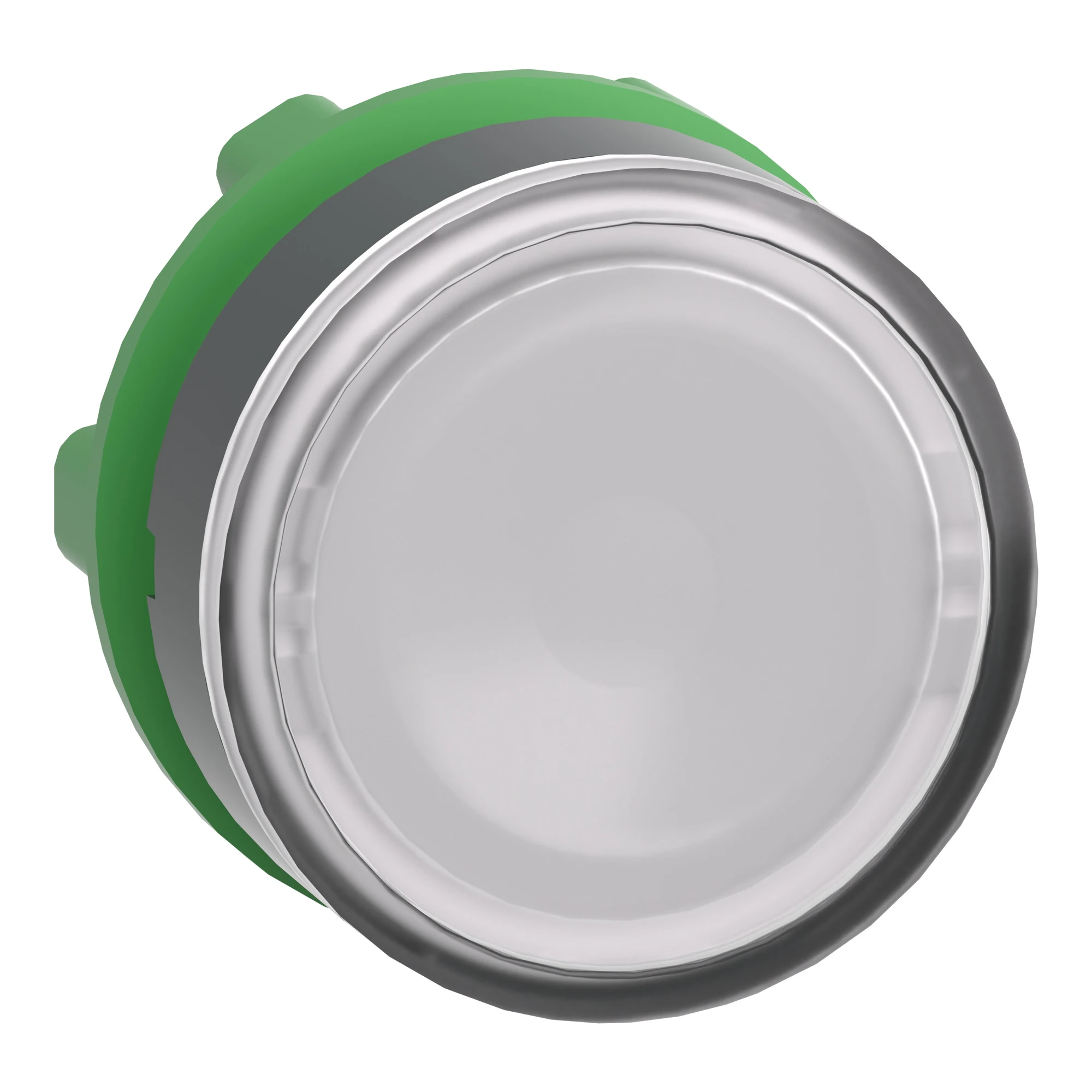 Schneider Electric ZB5AH013 Illuminated push button, front element, Harmony XB5, plastic, 22mm, white, unlabelled, for universal LED, latching (img_001)
