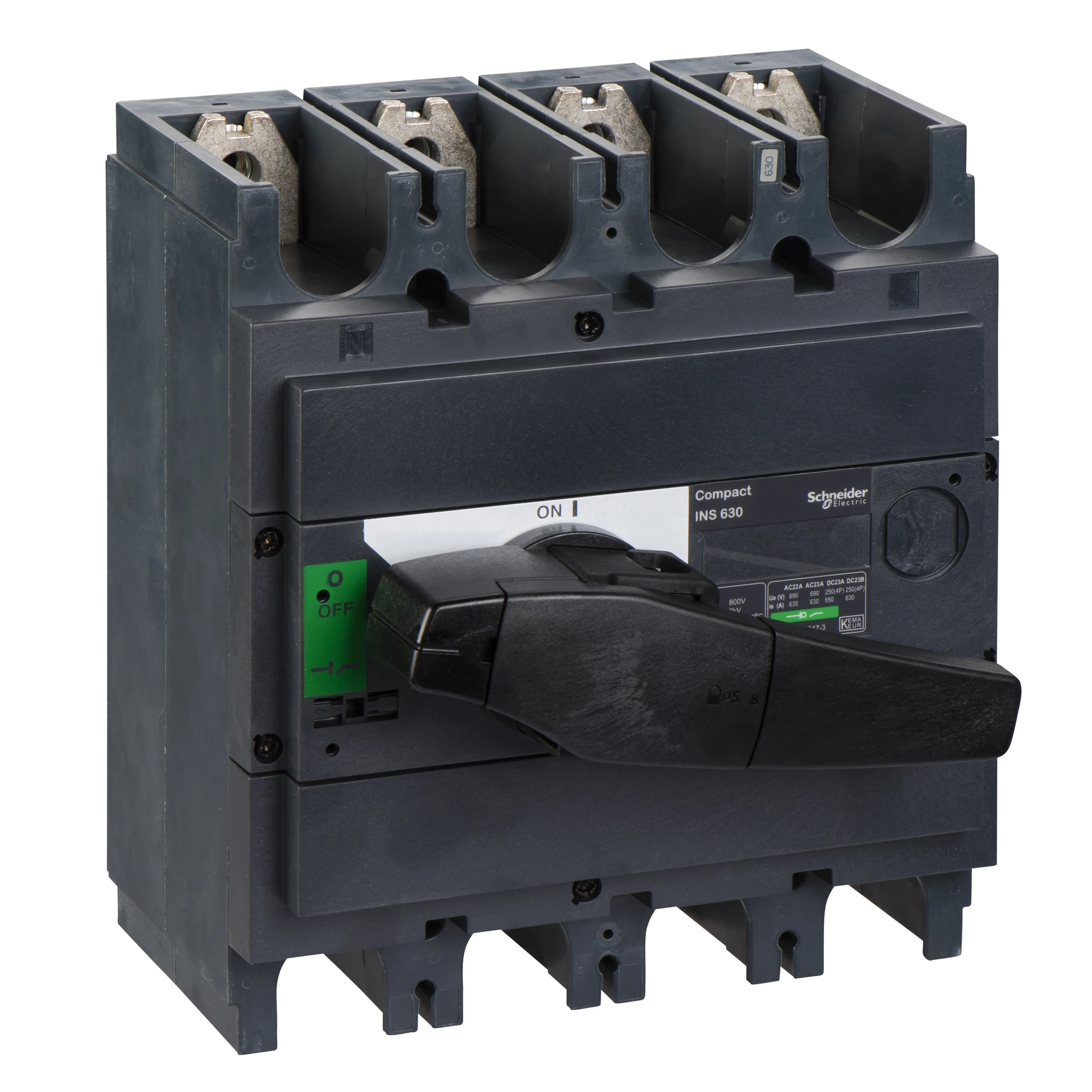 Schneider Electric 31115 Load disconnect switch INS630, 4P, 630A/690V AC/250V DC, rotary drive black (img_001) Schneider Electric 31115 Load disconnect switch INS630, 4P, 630A/690V AC/250V DC, rotary drive black (img_001)
