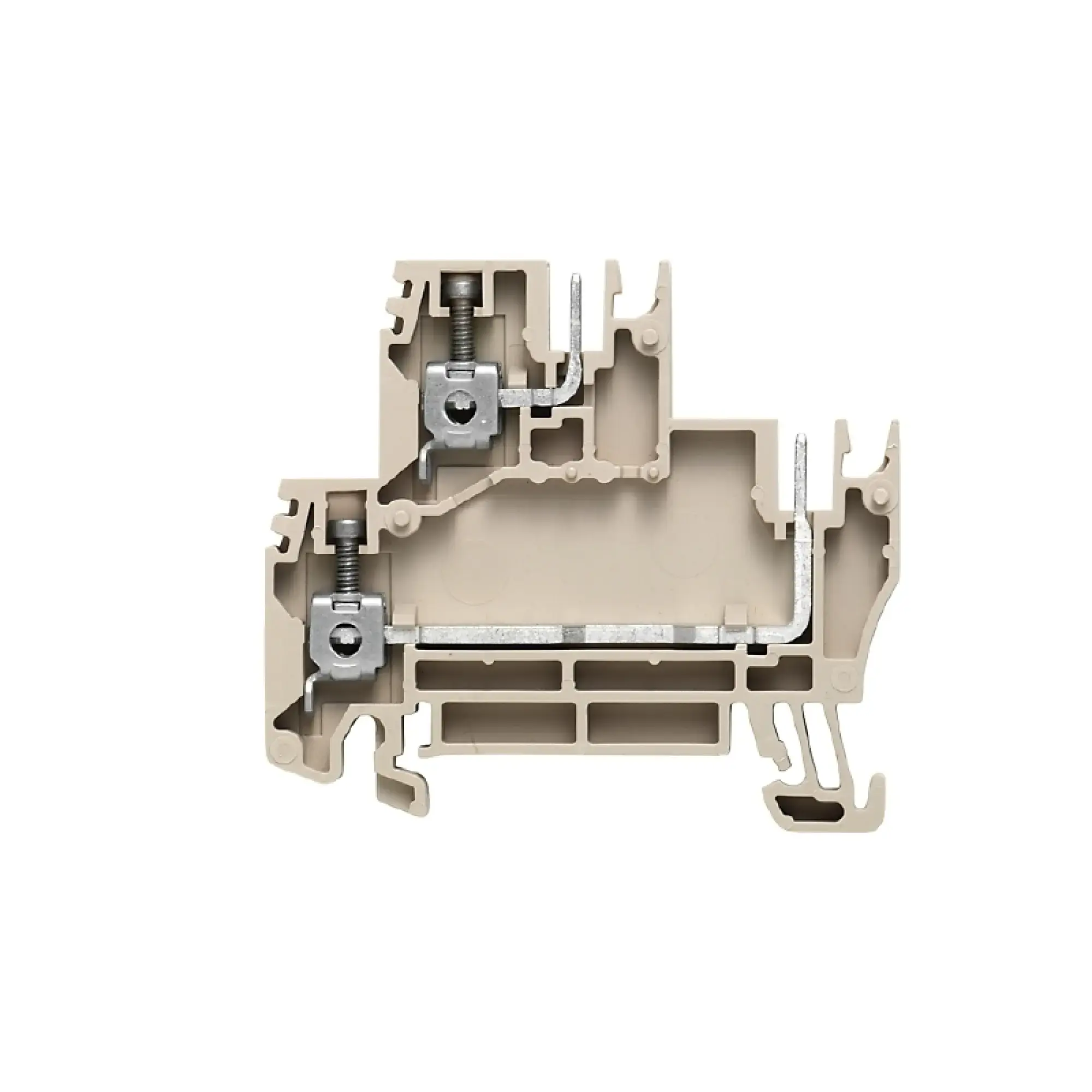Weidmüller 1034400000 Multi-tier modular terminal, Screw connection, dark beige, 2.5 mm², 250 V, 400 V, Number of connections: 4, Number of levels: 2, TS 35, V-0, Wemid (img_001) Weidmüller 1034400000 Multi-tier modular terminal, Screw connection, dark beige, 2.5 mm², 250 V, 400 V, Number of connections: 4, Number of levels: 2, TS 35, V-0, Wemid (img_001)