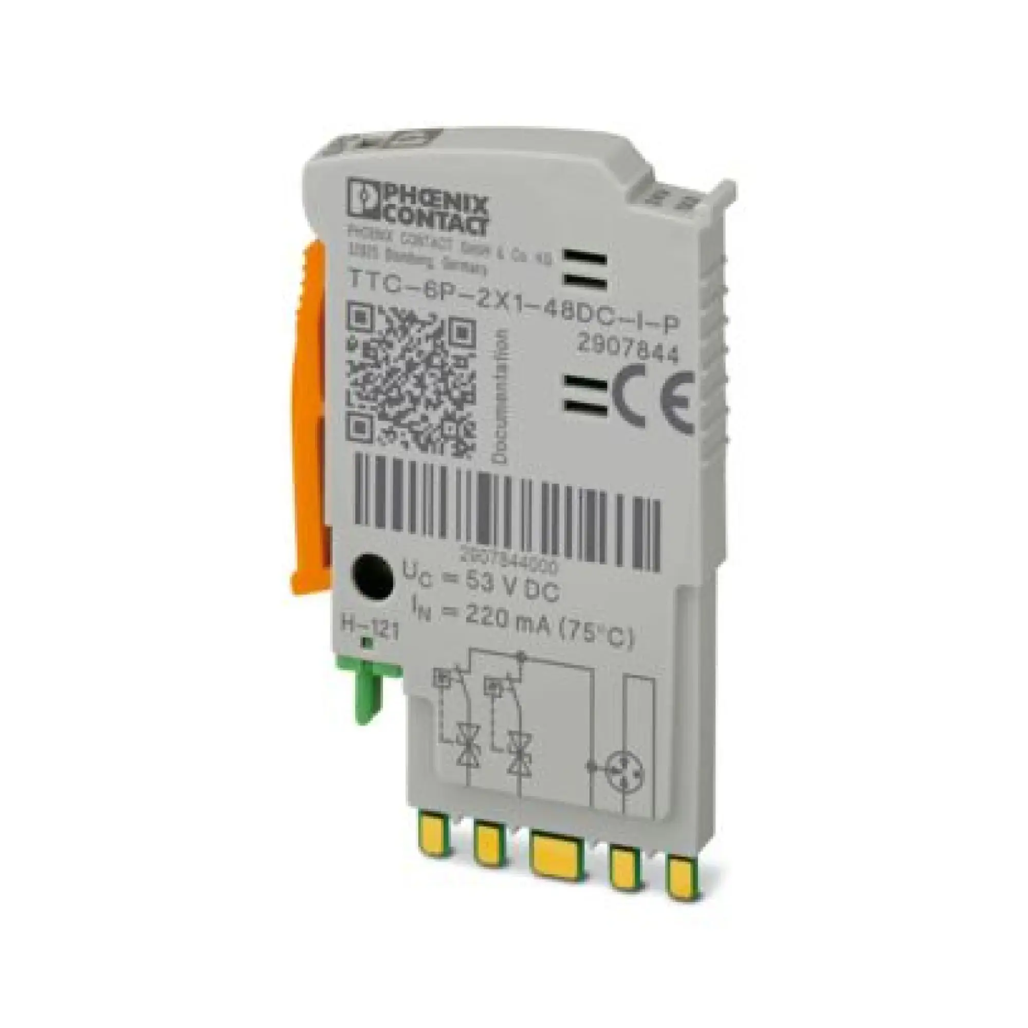 Phoenix Contact 2907844 Surge protection plug TTC-6P-2X1-48DC-I-P (img_001)