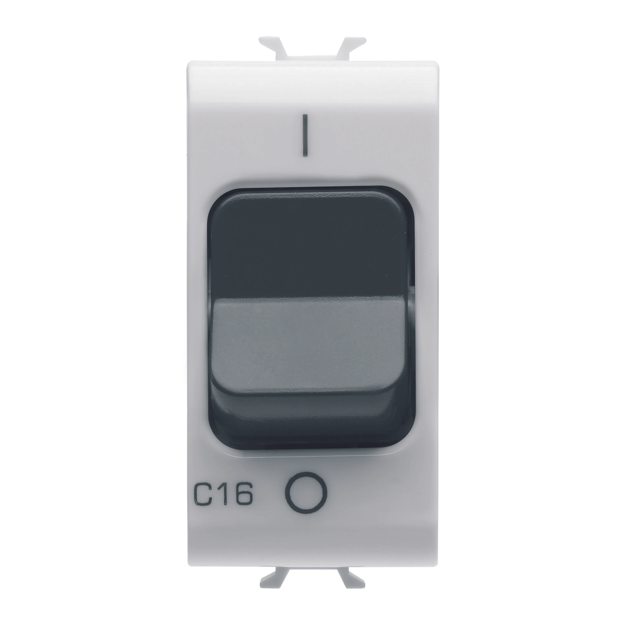 GEWISS GW10468 MINIATURE CIRCUIT BREAKER - C CHARACTERISTIC - 1P+N 16A 230Vac - 1 MODULE - GLOSSY WHITE - CHORUSMART (img_001)