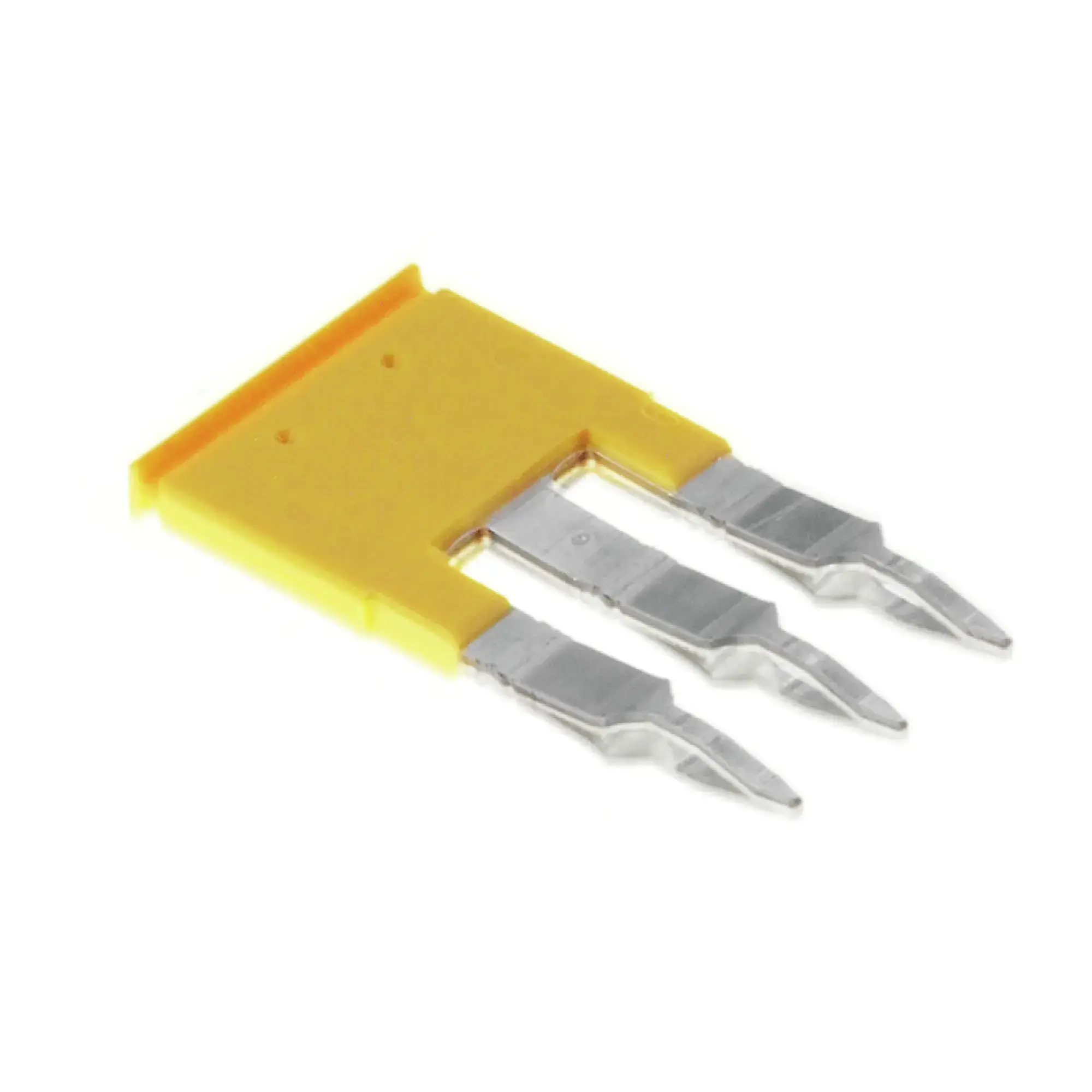 Weidmüller 1608960000 Cross-connector (terminal), Plugged, yellow, 32 A, Number of poles: 3, Pitch in mm: 6.10, Insulated: Yes, Width: 2.8 mm (img_001) Weidmüller 1608960000 Cross-connector (terminal), Plugged, yellow, 32 A, Number of poles: 3, Pitch in mm: 6.10, Insulated: Yes, Width: 2.8 mm (img_001)
