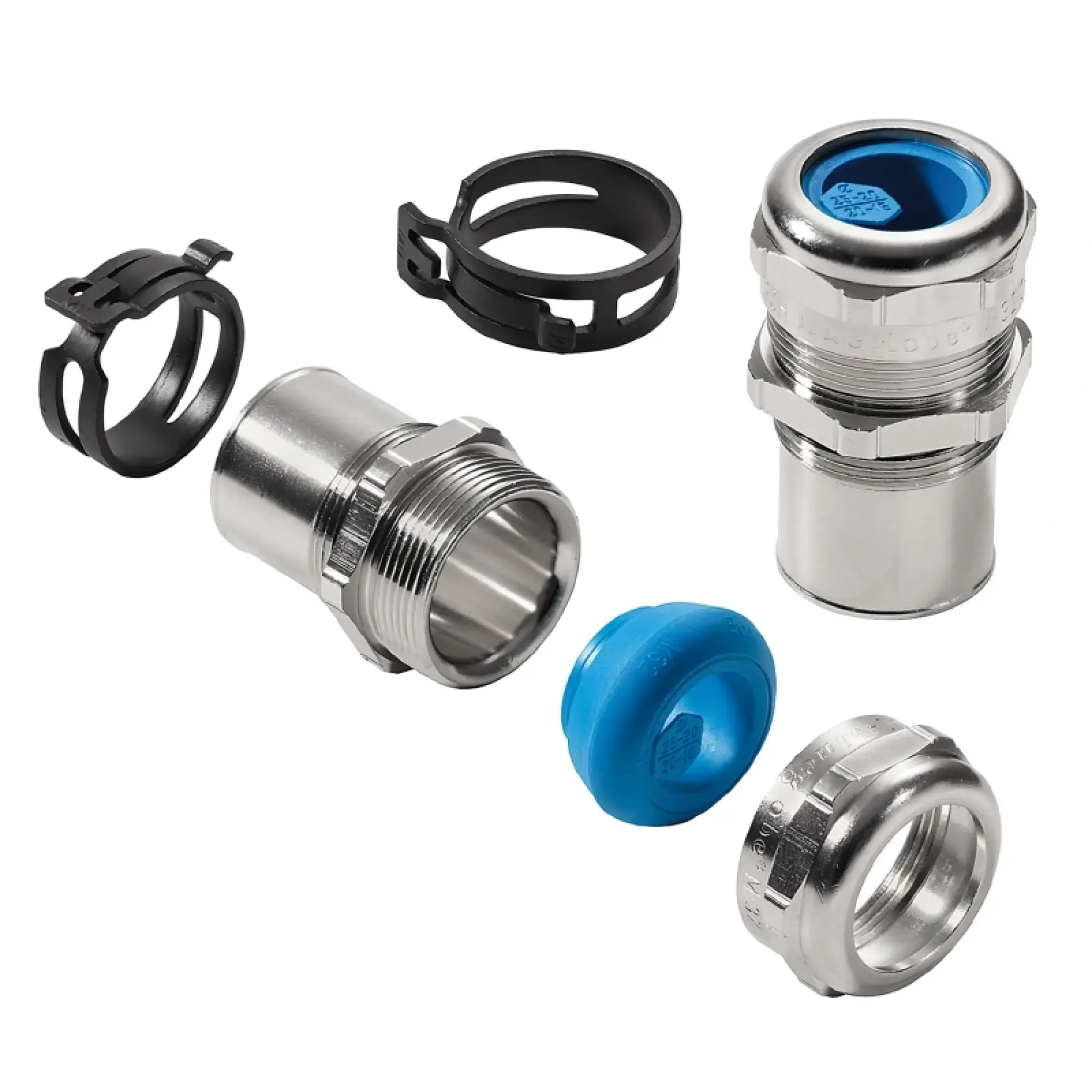 Weidmüller 1446000000 Cable gland (metal), M 32, 8 mm, OD min. 15 - OD max. 25 mm, IP68 VGM32-MS68 EMC 15-25 BG (img_001)