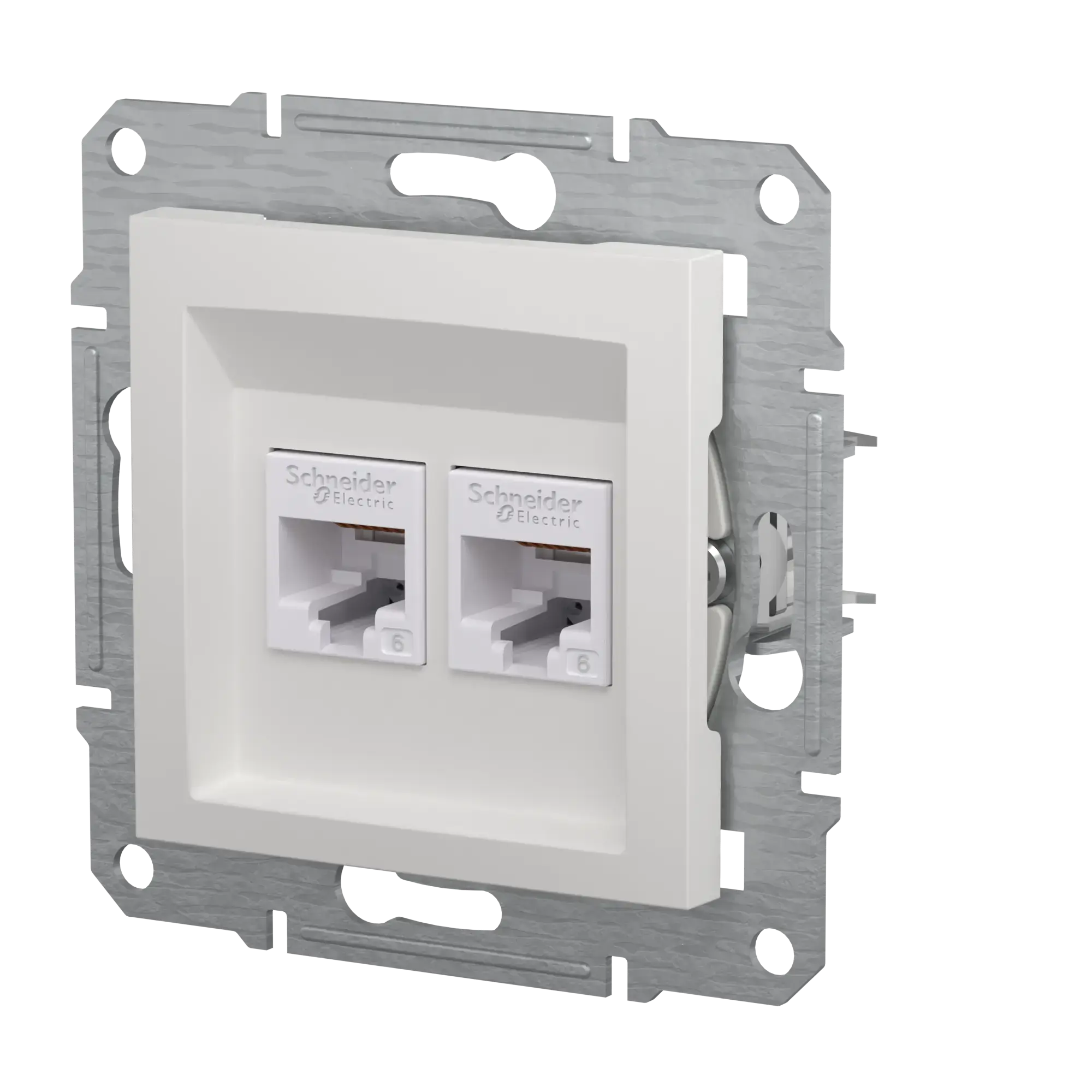 Schneider Electric EPH4870121D RJ45 Cat. 6e UTP 2-Port ICD flush-mounted, white, Asfora (img_016) Schneider Electric EPH4870121D RJ45 Cat. 6e UTP 2-Port ICD flush-mounted, white, Asfora (img_016)