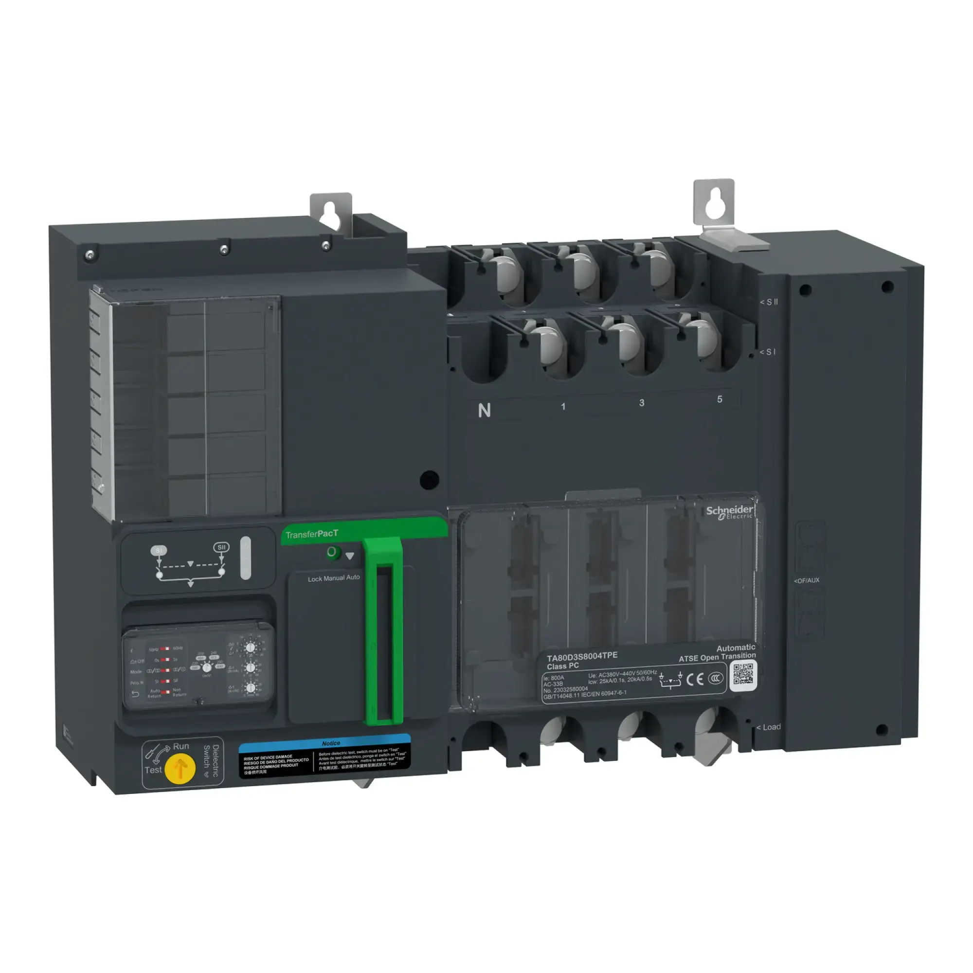 Schneider Electric TA80D3S8004TPE TransferPacT, automatische Netzumschaltung, 800A, 3P, Drehknopf, Rahmen 800A, 400V (img_001) Schneider Electric TA80D3S8004TPE TransferPacT, automatische Netzumschaltung, 800A, 3P, Drehknopf, Rahmen 800A, 400V (img_001)