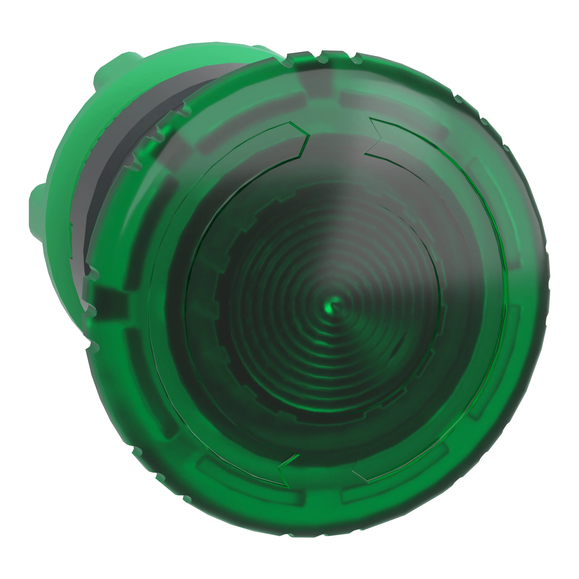 Schneider Electric ZB5AW733 Mushroom push button, front element, Harmony XB5, plastic, 22mm, illuminated, green, twist release, for universal LED (img_001)