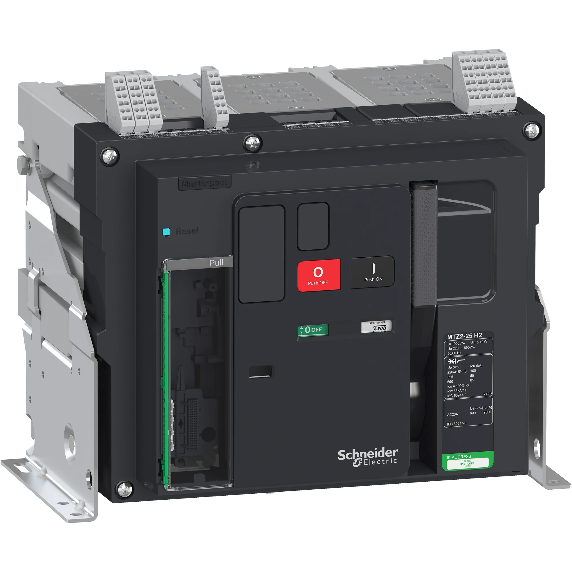 Schneider Electric LV848071 MasterPact MTZ2 2500A H2 Icu=100kA/440V 3P Basic switch Fixed mounting (img_001)