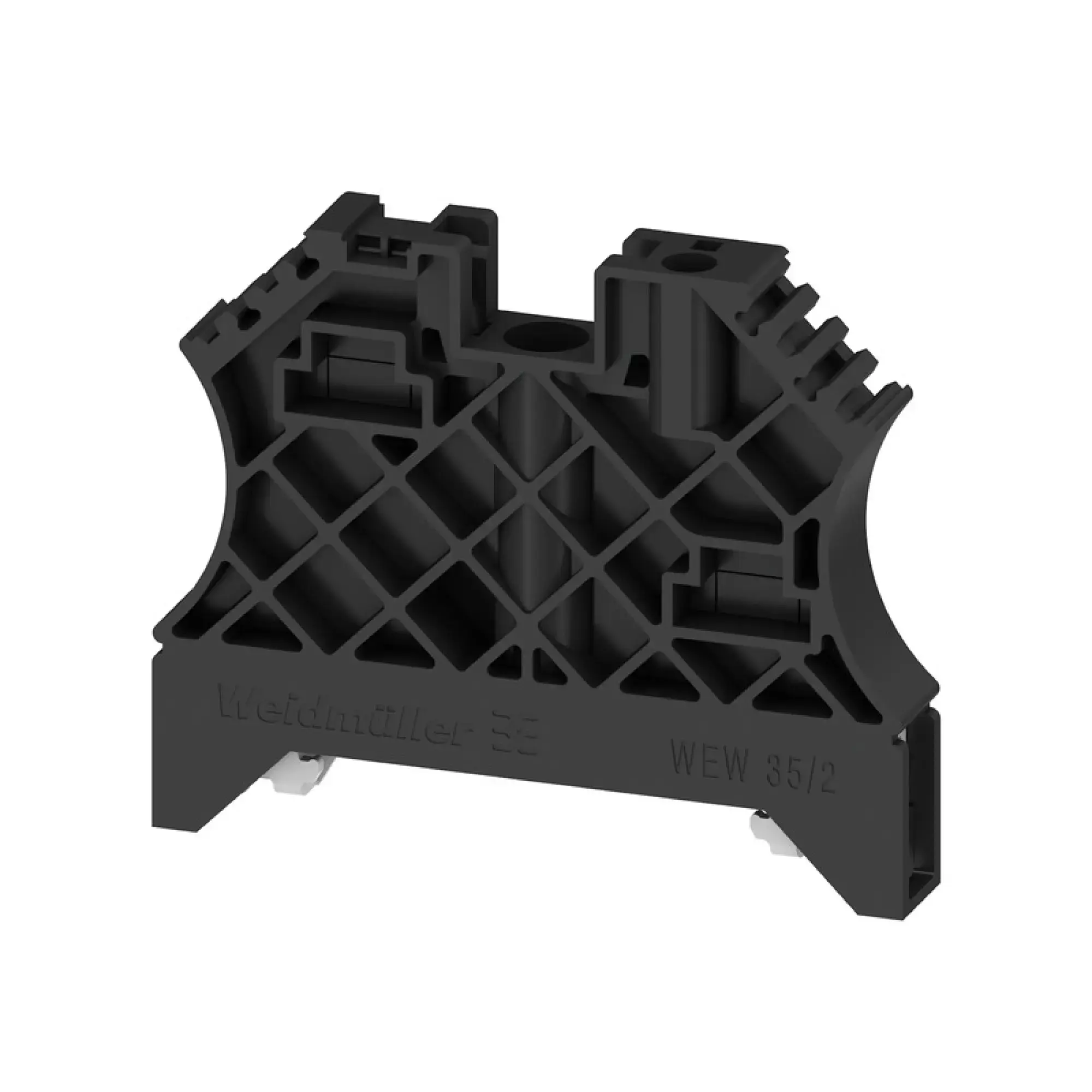 Weidmüller 3112290000 End bracket, black, TS 35, V-2, Wemid, Width: 8 mm, 100 °C WEW 35/2 RM (img_001)