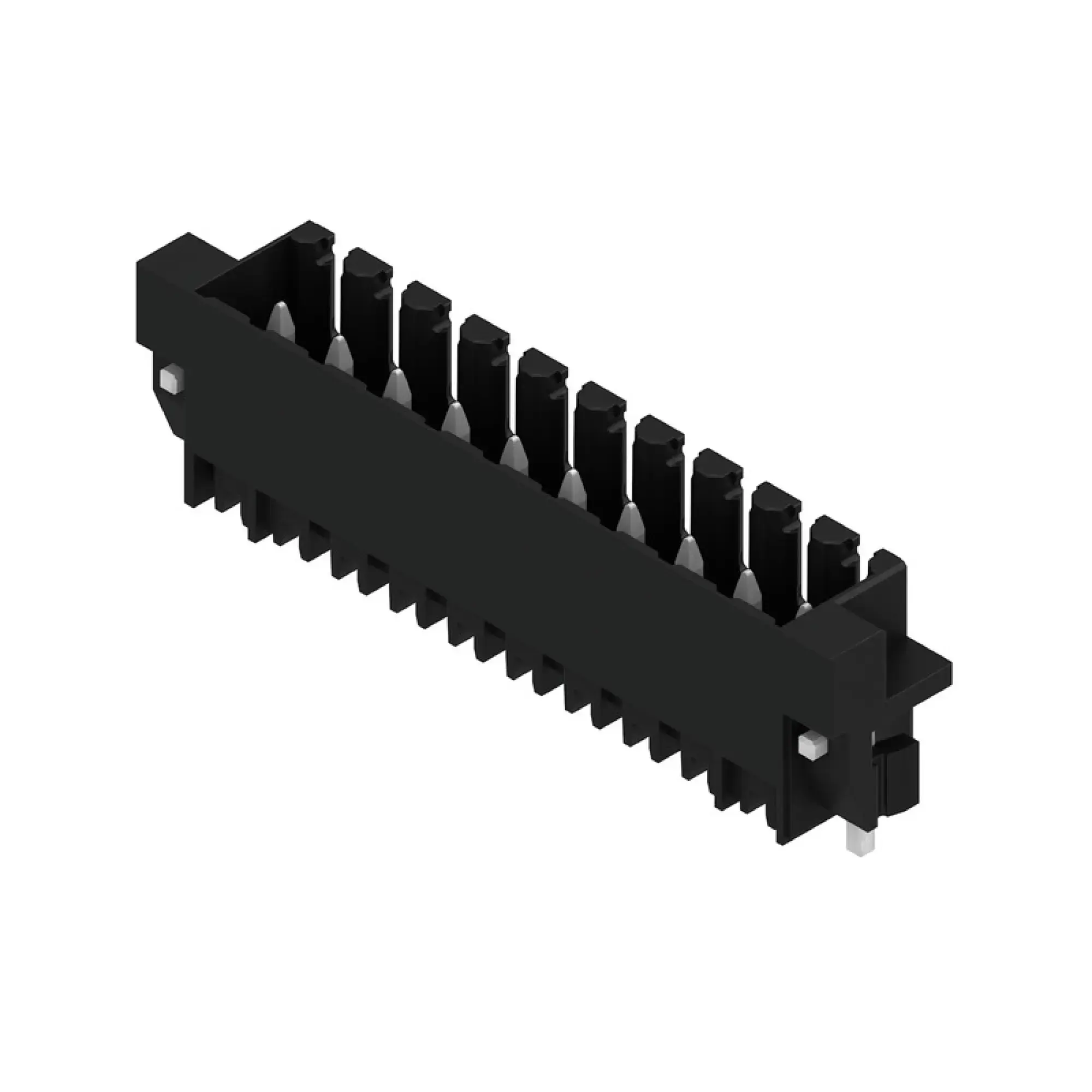 Weidmüller 1291390000 PCB connector (board connection), 160 V, 15 A, Pitch in mm: 3.50, Number of poles: 10, THT/THR solder connection, Box (img_001)