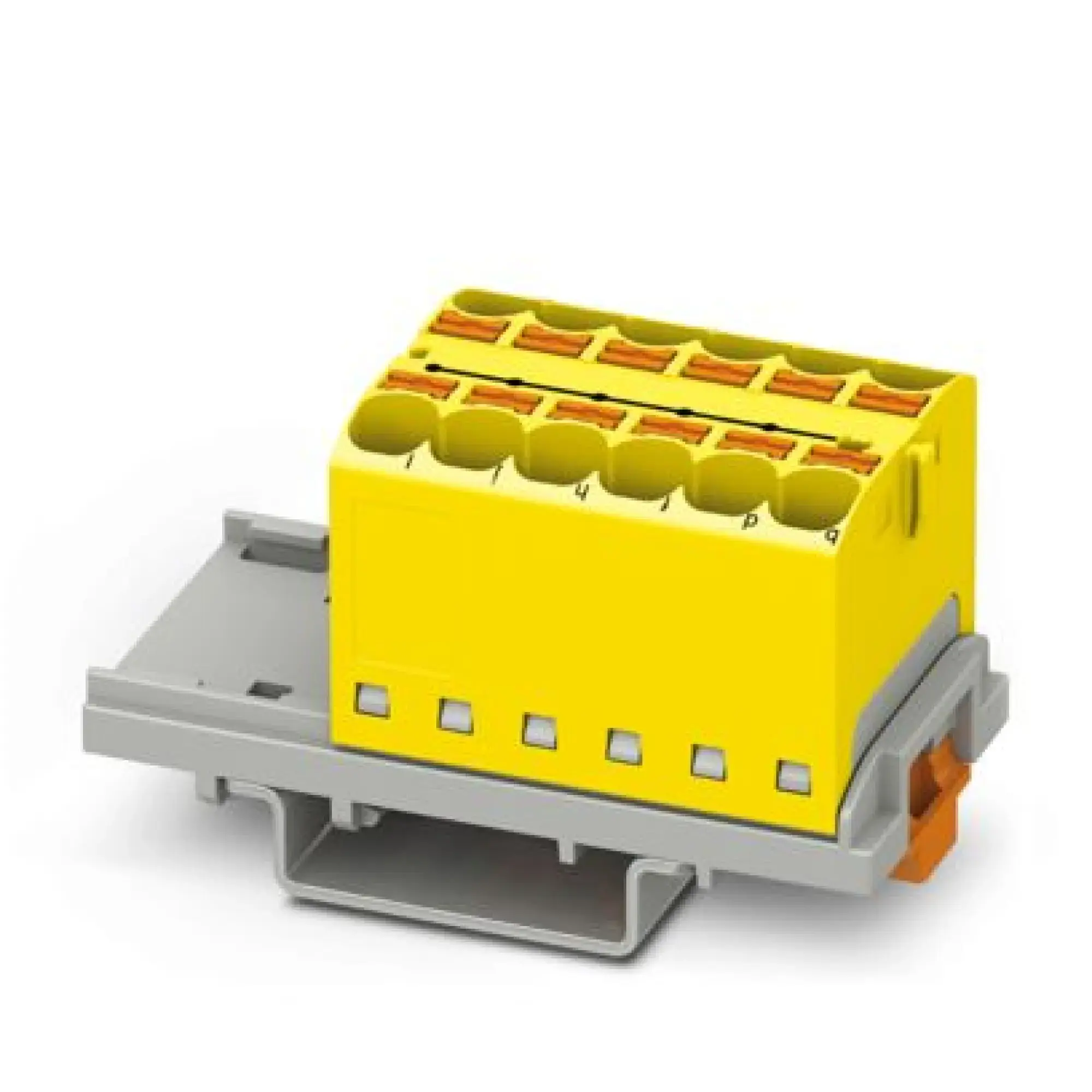 Phoenix Contact 3273554 Distribution block PTFIX 12X4-NS35 YE (img_001)