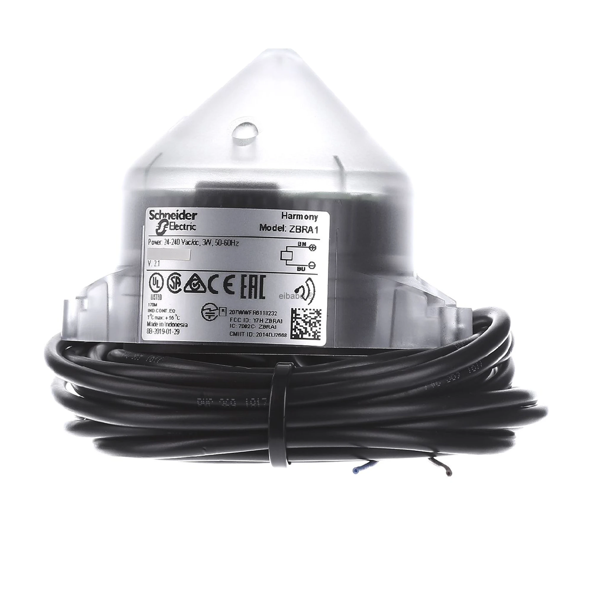 Schneider Electric ZBRA1 Relay Antenna, Harmony XB5R, Repeater, 24-240V ACDC, 5m Cable, transparent (img_001) Schneider Electric ZBRA1 Relay Antenna, Harmony XB5R, Repeater, 24-240V ACDC, 5m Cable, transparent (img_001)
