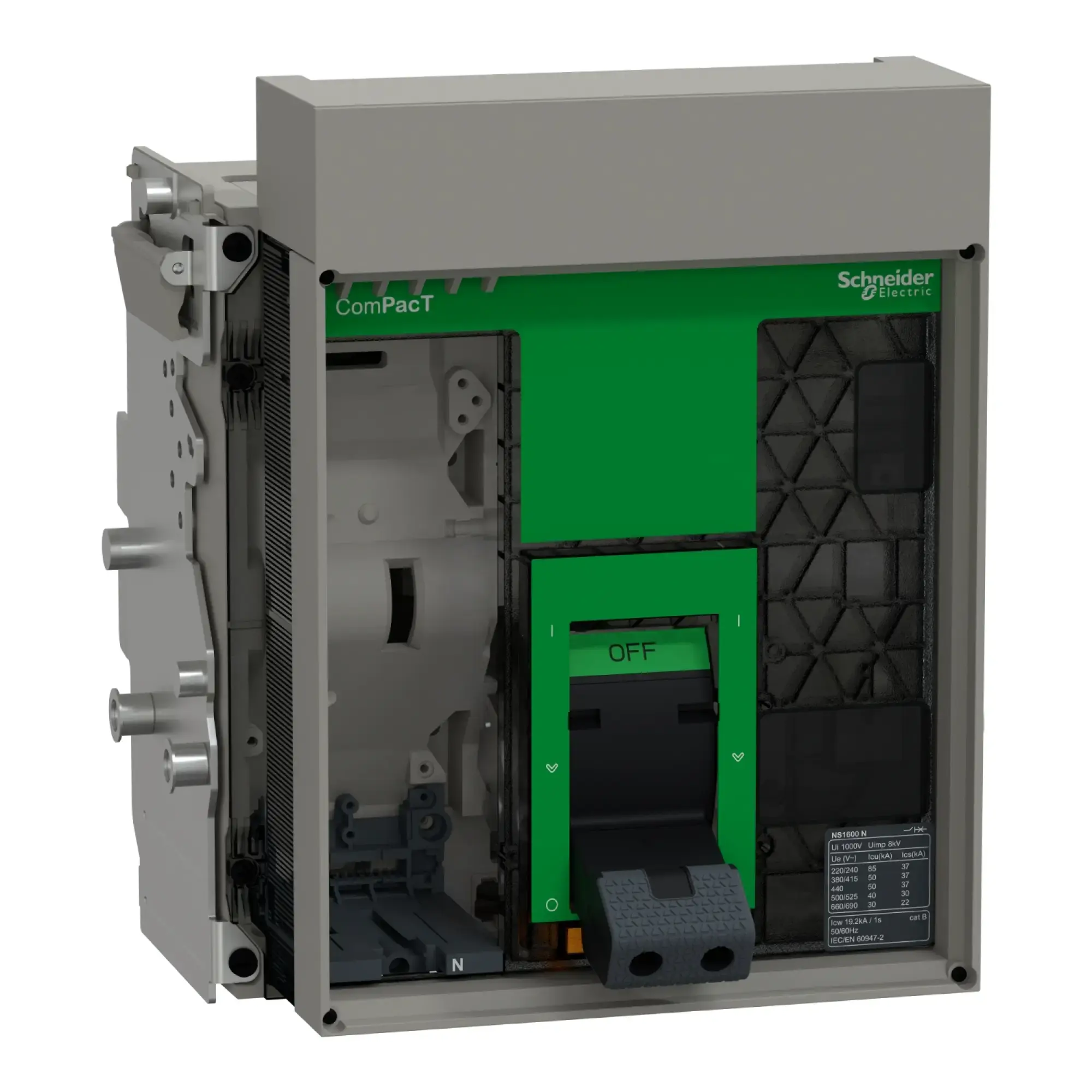 Schneider Electric C160N3WM ComPacT NS1600N, 3P, 1,600 A, max. Interrupting Capacity 50 kA (img_002)