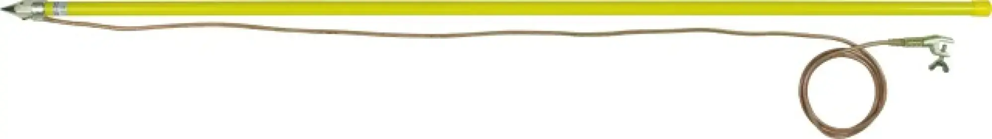 Dehn 758001 Discharge device w. contact electrode 1-pole L=2000mm w. wing bolt earth clamp (img_003)