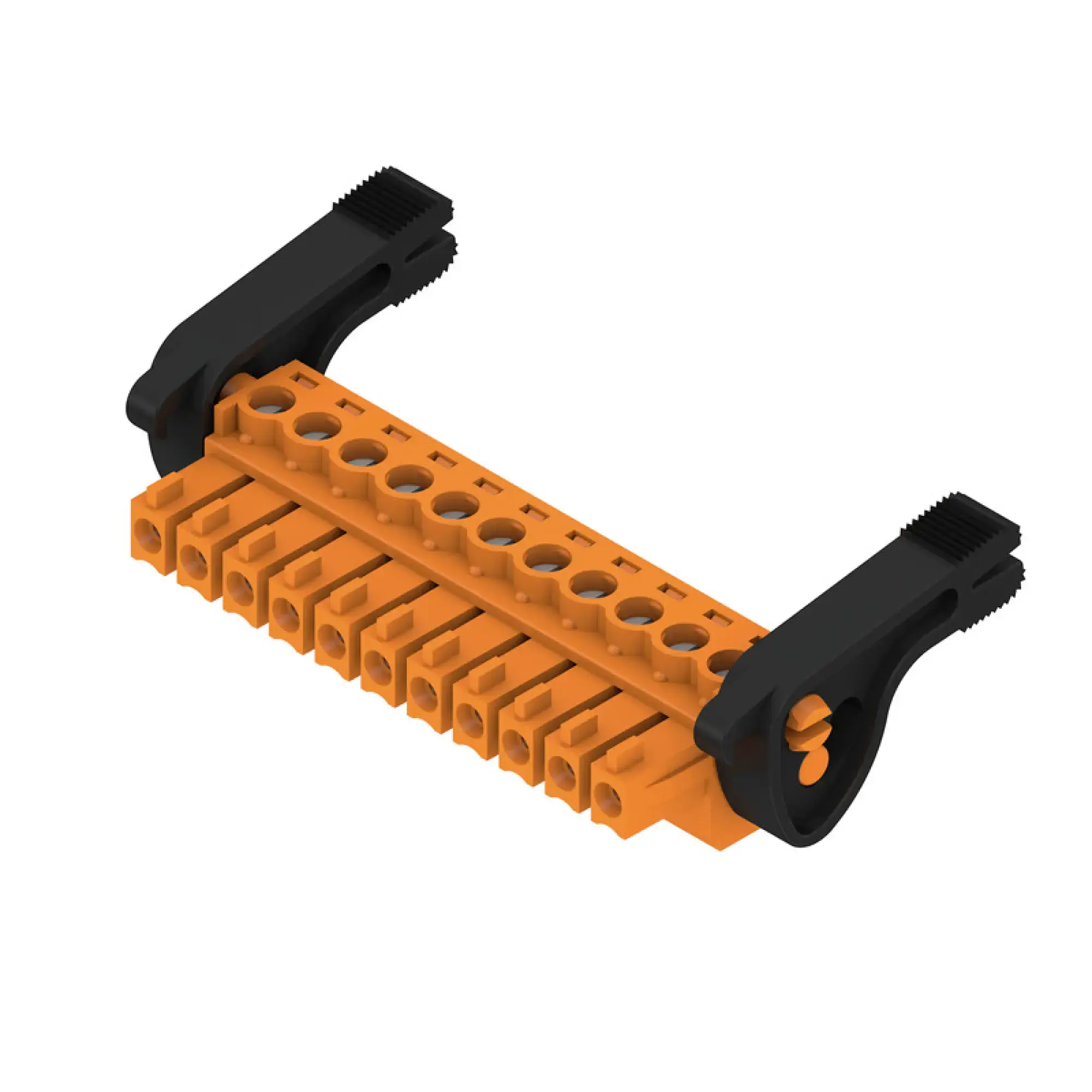 Weidmüller 2442350000 PCB connector (wire connection), 160 V, 17.5 A, Pitch in mm: 3.81, 1.5 mm², Number of poles: 11, Clamping yoke connection, Box (img_001)