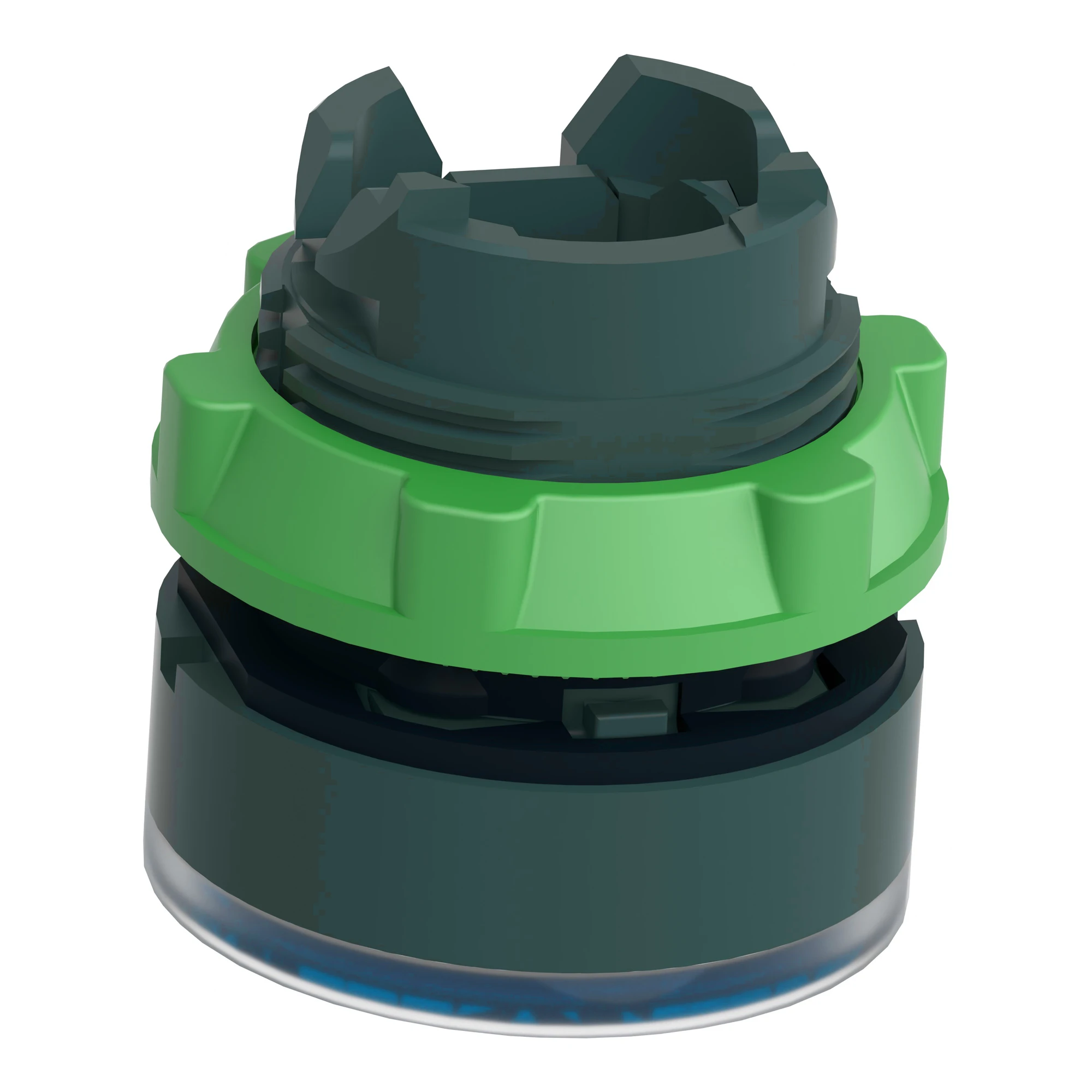 Schneider Electric ZB5AH063 Illuminated pushbuttons, front element, Harmony XB5, plastic, 22mm, blue, unmarked, for universal LED, latching (img_007)