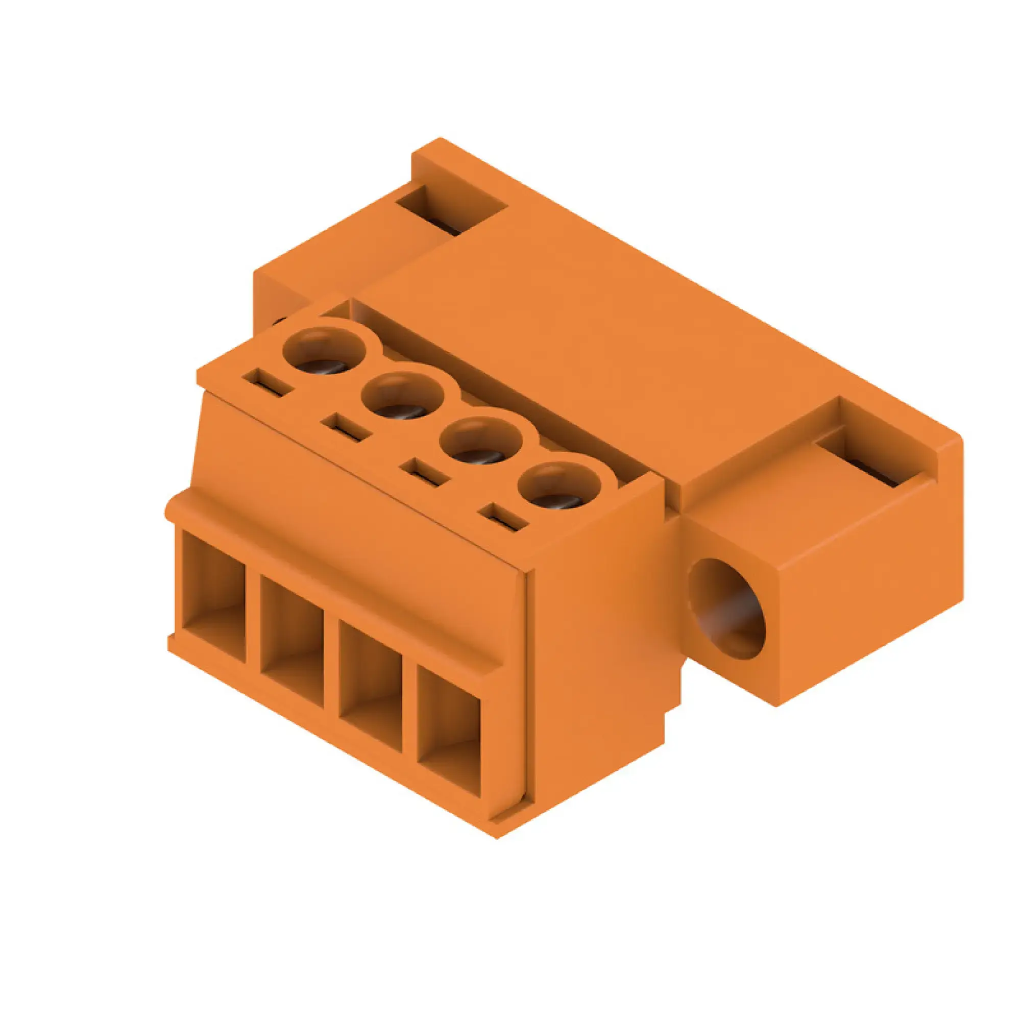Weidmüller 1970930000 PCB connector (wire connection), 160 V, 17.5 A, Pitch in mm: 3.81, 1.5 mm², Number of poles: 4, Clamping yoke connection, Box (img_001)
