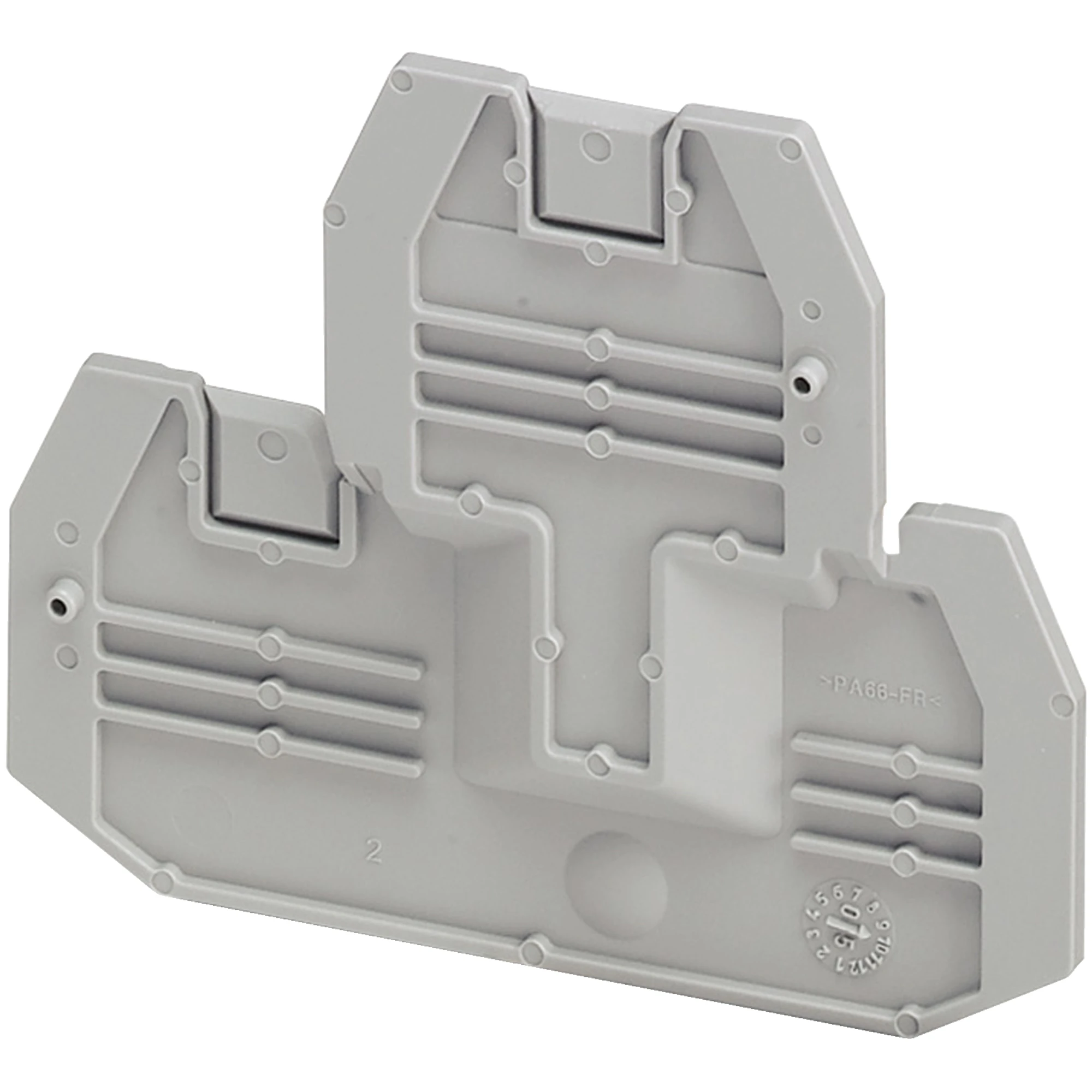 Schneider Electric NSYTRACE24 NSYTR End Cover for Screw Terminal Block with Two Levels, 1x1, 2.5 to 4mm2 (img_001)