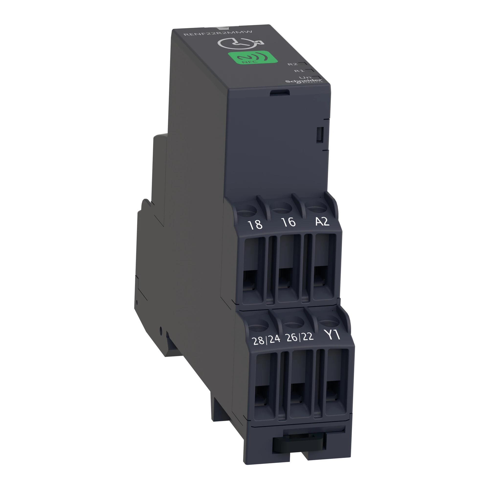 Schneider Electric RENF22R2MMW Multifunction Time Relay, NFC Settings, 0.1 s-999 h, 24-240VAC/DC, 2 W (img_006) Schneider Electric RENF22R2MMW Multifunction Time Relay, NFC Settings, 0.1 s-999 h, 24-240VAC/DC, 2 W (img_006)