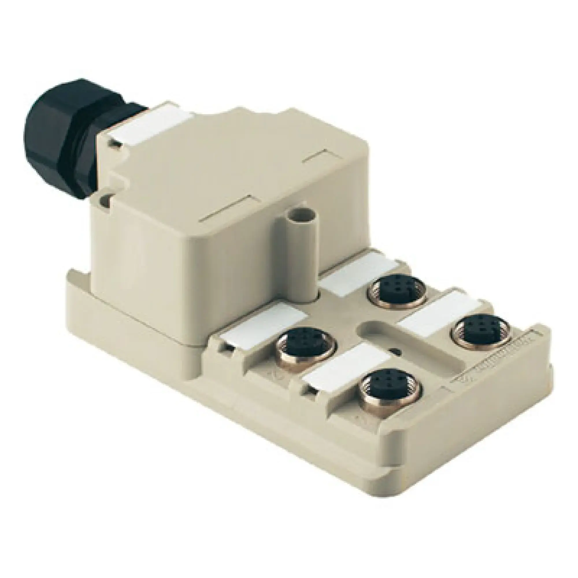 Weidmüller 1800000000 Sensor-actuator passive distributor (without cable), Hood distributor, M12, 30 V, A-coded, LED: Yes, LED initiator: No, Wiring type: PNP (img_001) Weidmüller 1800000000 Sensor-actuator passive distributor (without cable), Hood distributor, M12, 30 V, A-coded, LED: Yes, LED initiator: No, Wiring type: PNP (img_001)