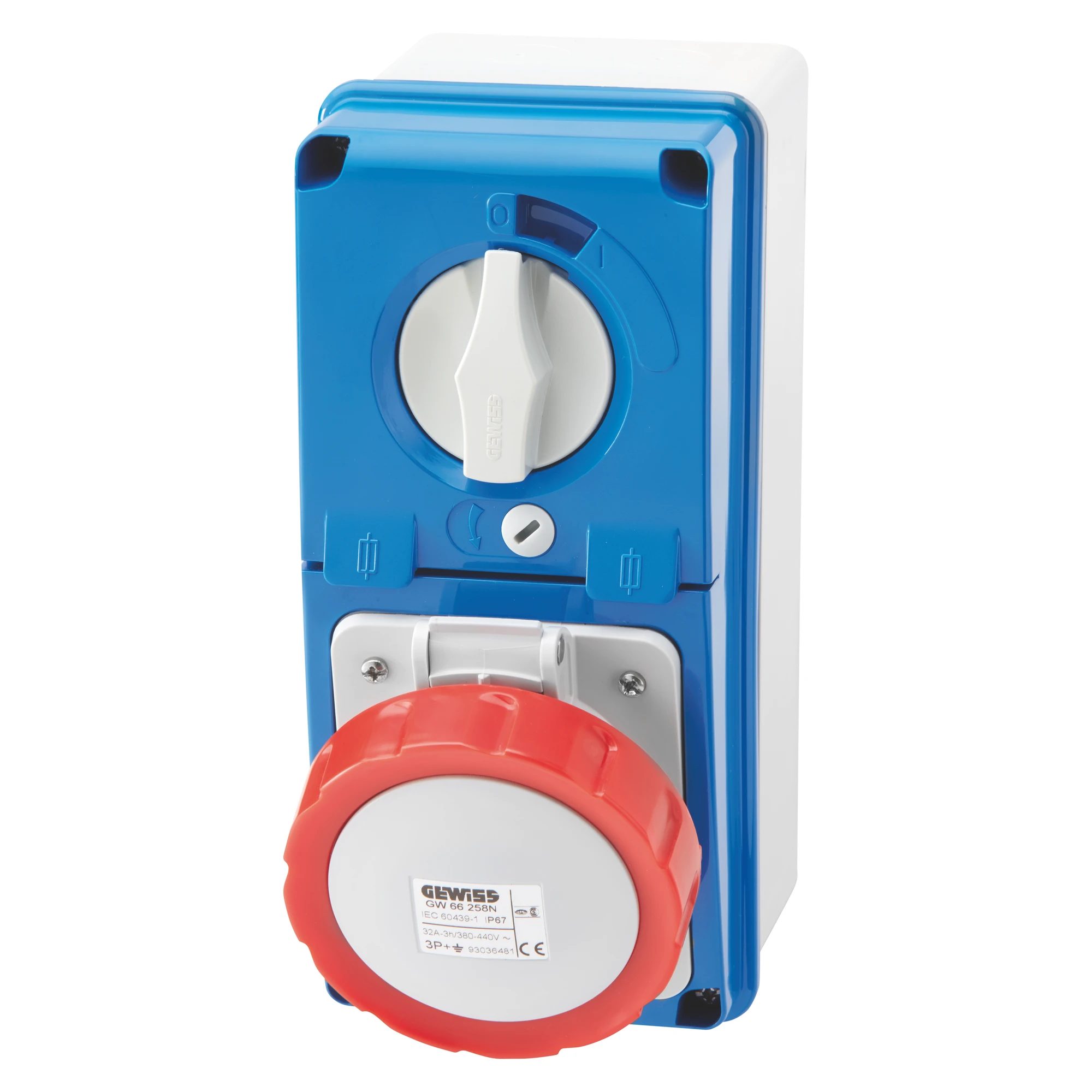 GEWISS GW66230N IEC Steckdose schaltbar/Sicherung senkrecht mit Gehaeuse 16A/4 pol. 400V IP67 (img_001) GEWISS GW66230N IEC Steckdose schaltbar/Sicherung senkrecht mit Gehaeuse 16A/4 pol. 400V IP67 (img_001)