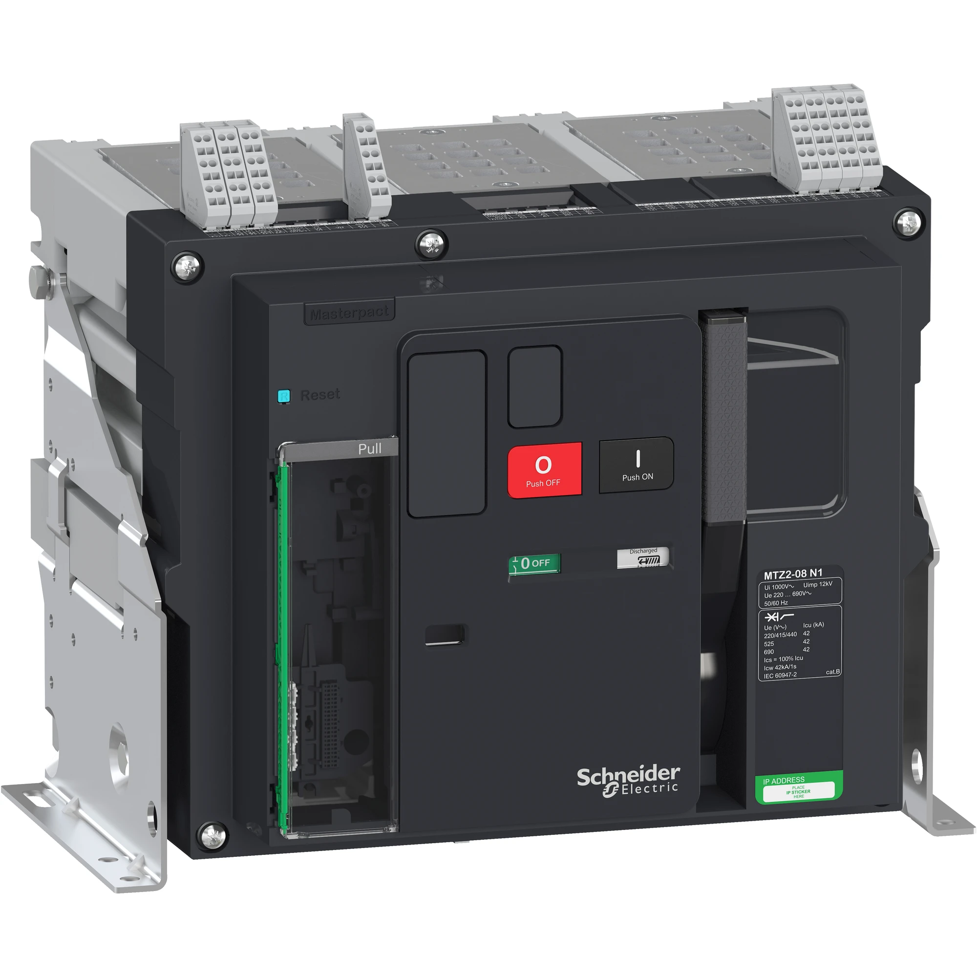 Schneider Electric LV848000 MasterPact MTZ2 800A N1 Icu=42kA/440V 3P Basic Frame Fixed Mount (img_001)
