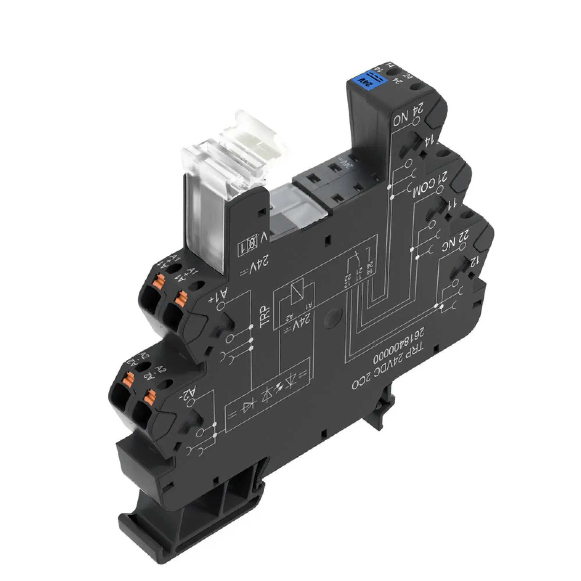 Weidmüller 2680960000 Relay socket, IP20, 12 V DC ±20 %, Free-wheeling diode, Reverse polarity protection, 2 CO contact , 10 A, PUSH IN (img_001) Weidmüller 2680960000 Relay socket, IP20, 12 V DC ±20 %, Free-wheeling diode, Reverse polarity protection, 2 CO contact , 10 A, PUSH IN (img_001)