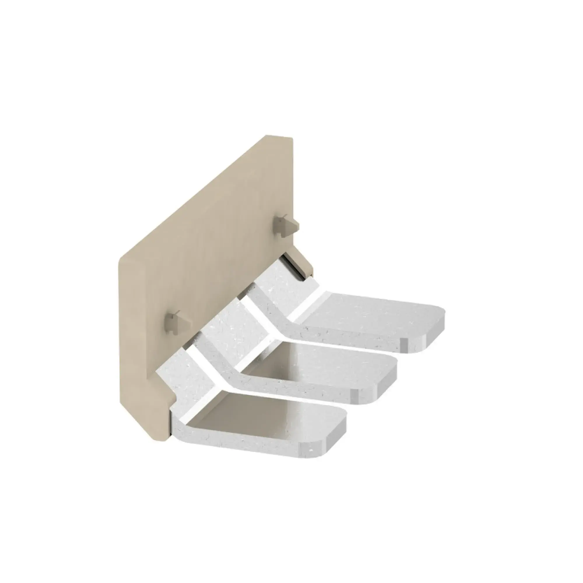 Weidmüller 1802800000 Cross-connector (terminal), when screwed in, Silver grey, 320 A, Number of poles: 3, Pitch in mm: 5.10, Insulated: Yes, Width: 99.3 mm (img_001)