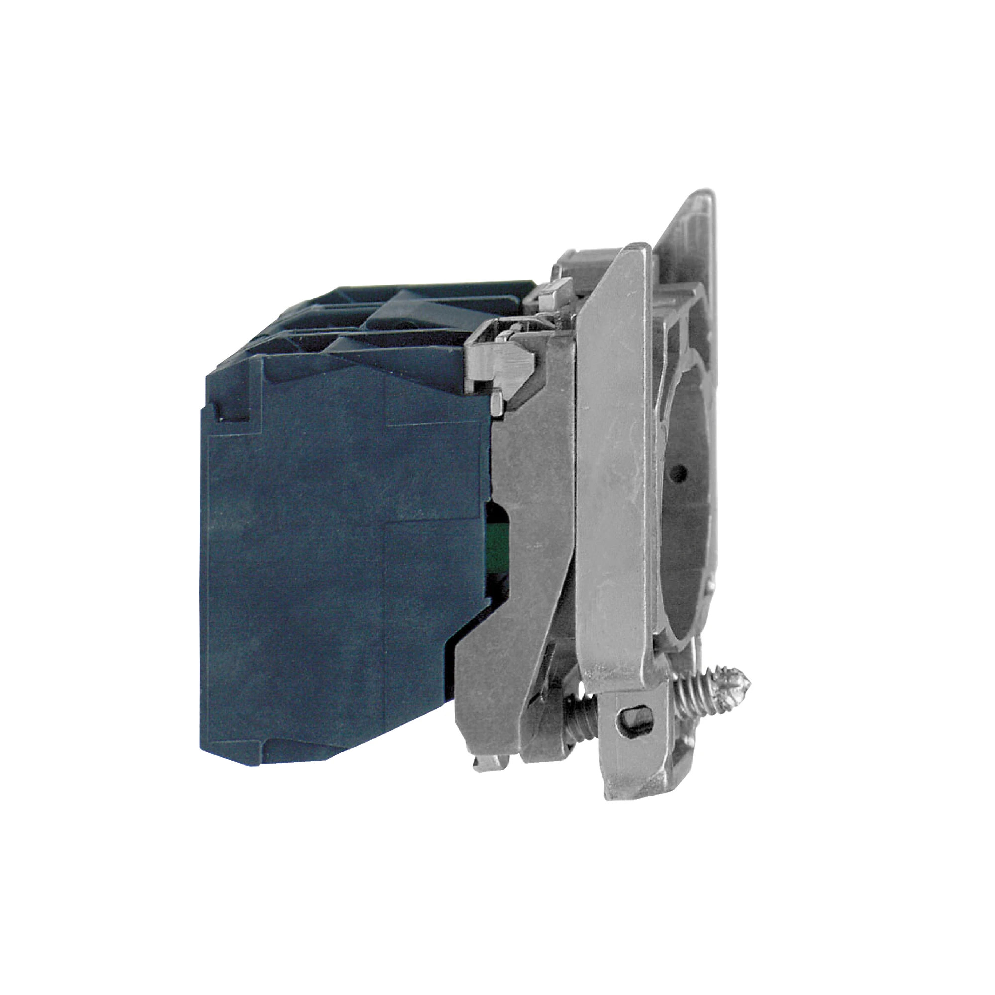Schneider Electric ZB4BV9 Lamp Socket with Mounting Flange, Harmony XB4, Metal, White, BA9s Bulb, Screw Terminal, 550-600V (img_001)