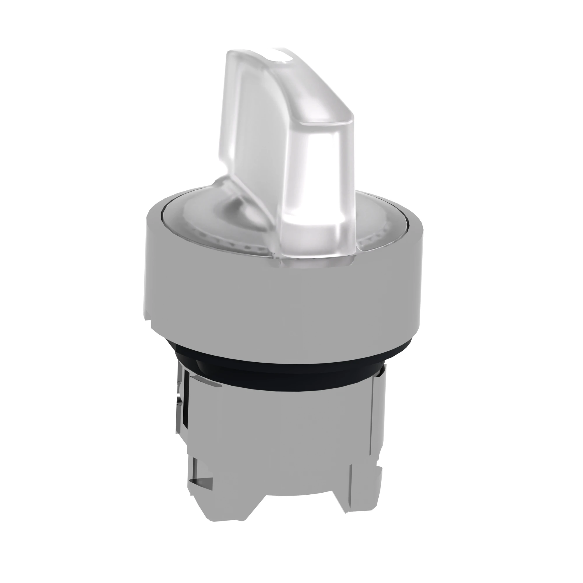 Schneider Electric ZB4BK1813 Illuminated Selector Switch, Front Element, Harmony XB4, Metal, 22mm, White, for Universal LED, 3 Positions, Momentary Right (img_007)