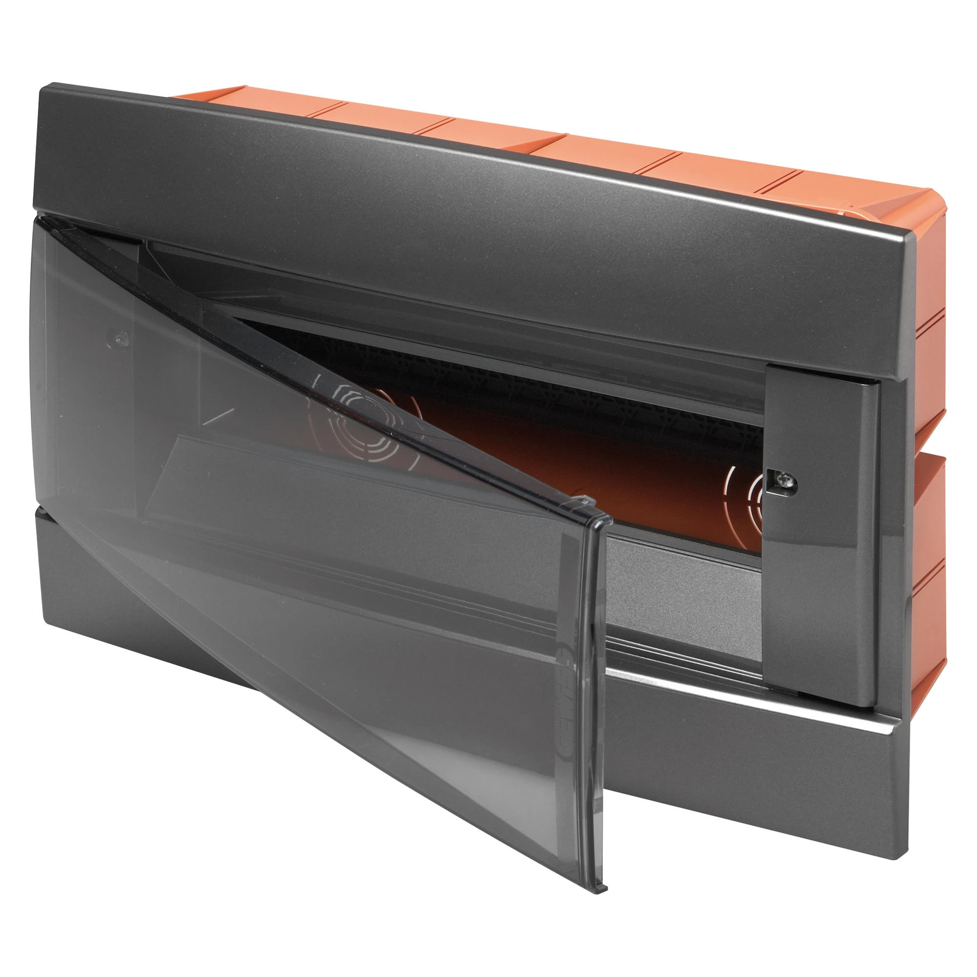 GEWISS GW40229VA DECORATIVE ENCLOSURE - FLUSH MOUNTING - PRE-ARRANGED FOR HOUSING TERMINAL BLOCKS - 330X218X25 - VARNISHEDSLATE - 12+1 MODULES (img_001)