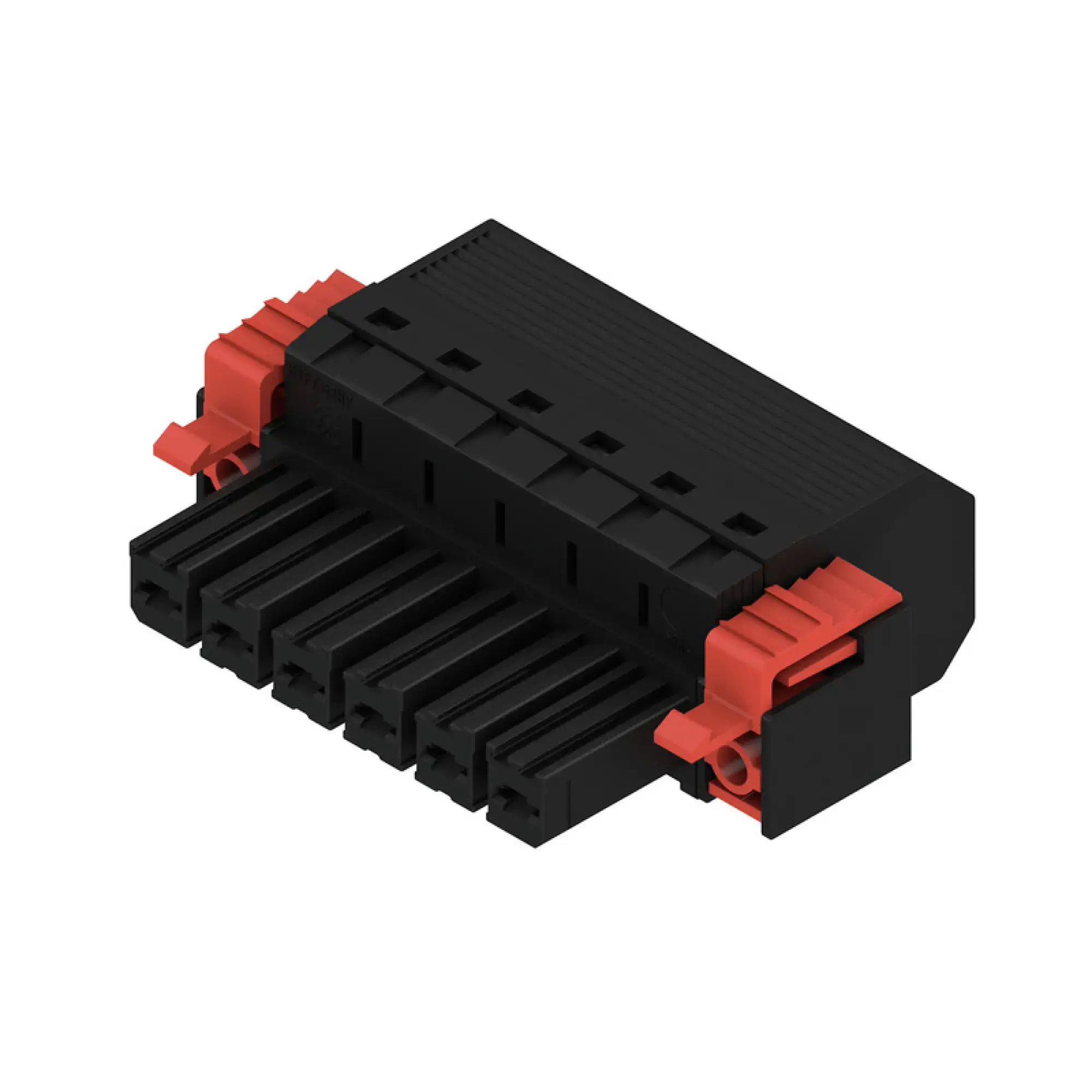 Weidmüller 1060490000 PCB connector (wire connection), 1000 V, 57 A, Pitch in mm: 7.62, 10 mm², Number of poles: 6, PUSH IN without actuator, Tension-clamp connection, Box (img_001)
