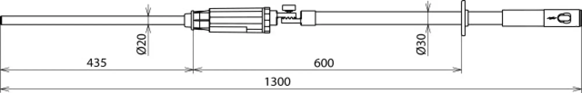 Dehn 767920 PHE III voltage detector 20kV 50Hz category S with gear coupling (img_002)