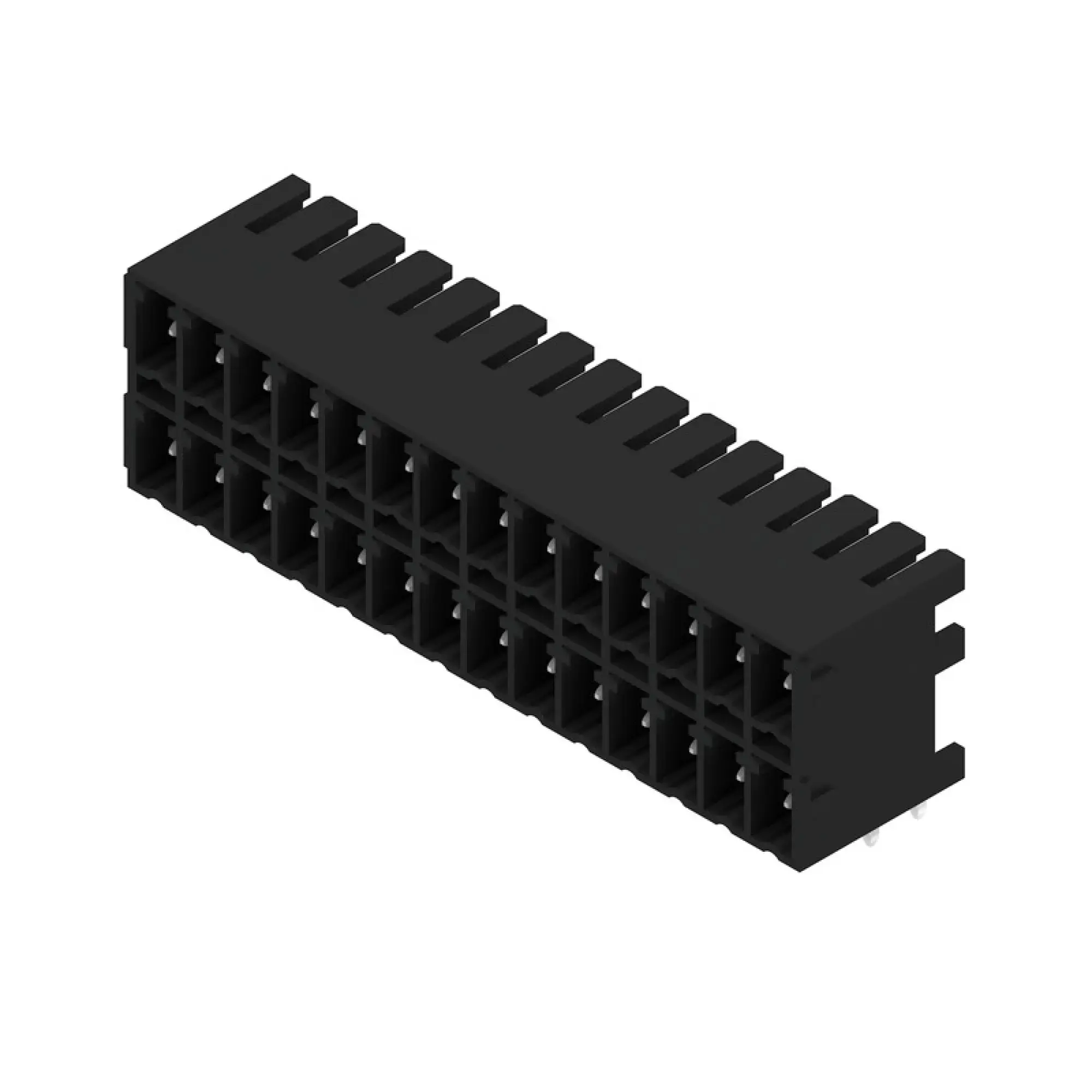 Weidmüller 1039080000 PCB connector (board connection), 160 V, 17.5 A, Pitch in mm: 3.81, Number of poles: 28, THT/THR solder connection, Box (img_001)