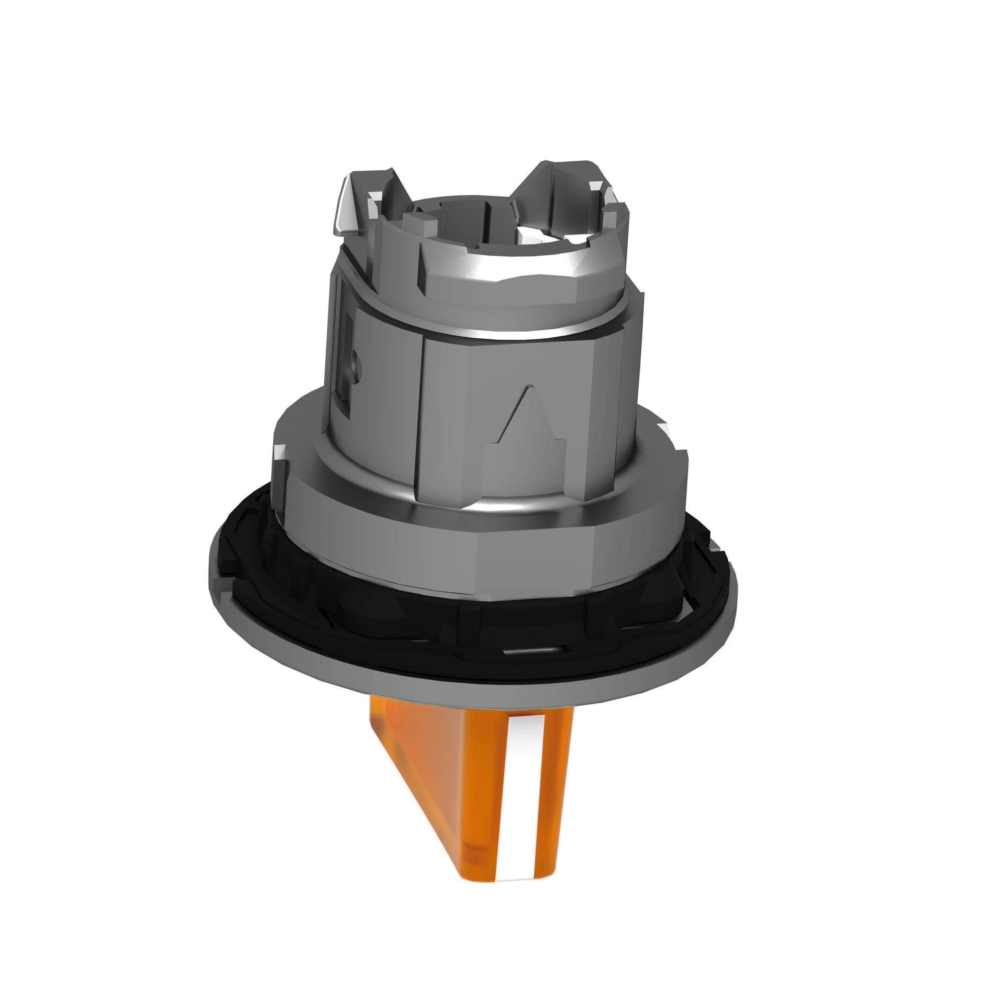 Schneider Electric ZB4FK1853 Illuminated selector switch, front element, Harmony XB4F, metal, 30mm, orange, for universal LED, 3 positions, momentary right (img_008)