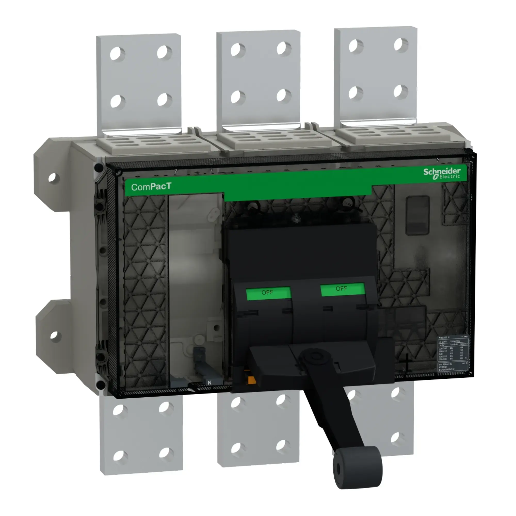 Schneider Electric C320N3FM ComPacT NS3200N, 3P, 3.200 A, max. Ausschaltverm. 85 kA (img_002)