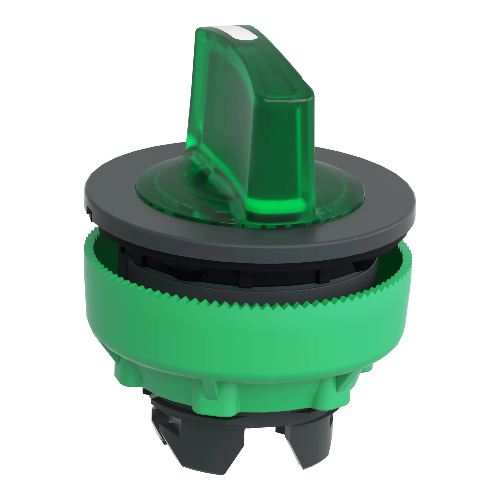 Schneider Electric ZB5FK1533 Illuminated Selector Switch, Front Element, Harmony XB5F, Plastic, 30mm, Green, for Universal LED, 3 Positions, Center Detent (img_005)