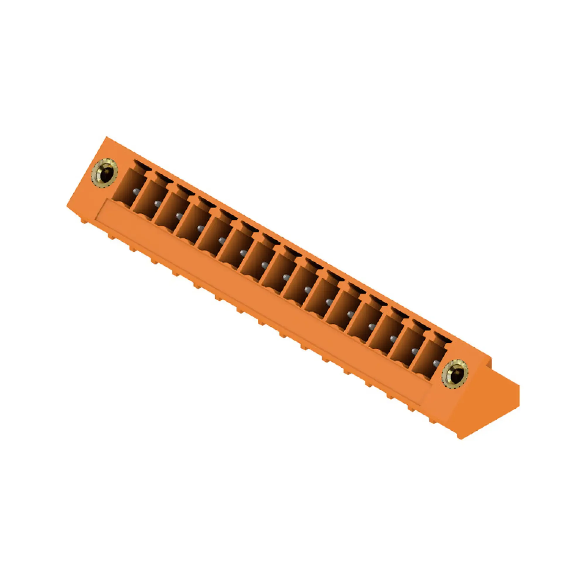 Weidmüller 1976870000 PCB connector (board connection), 160 V, 17.5 A, Pitch in mm: 3.81, Number of poles: 15, THT solder connection, Box (img_001)